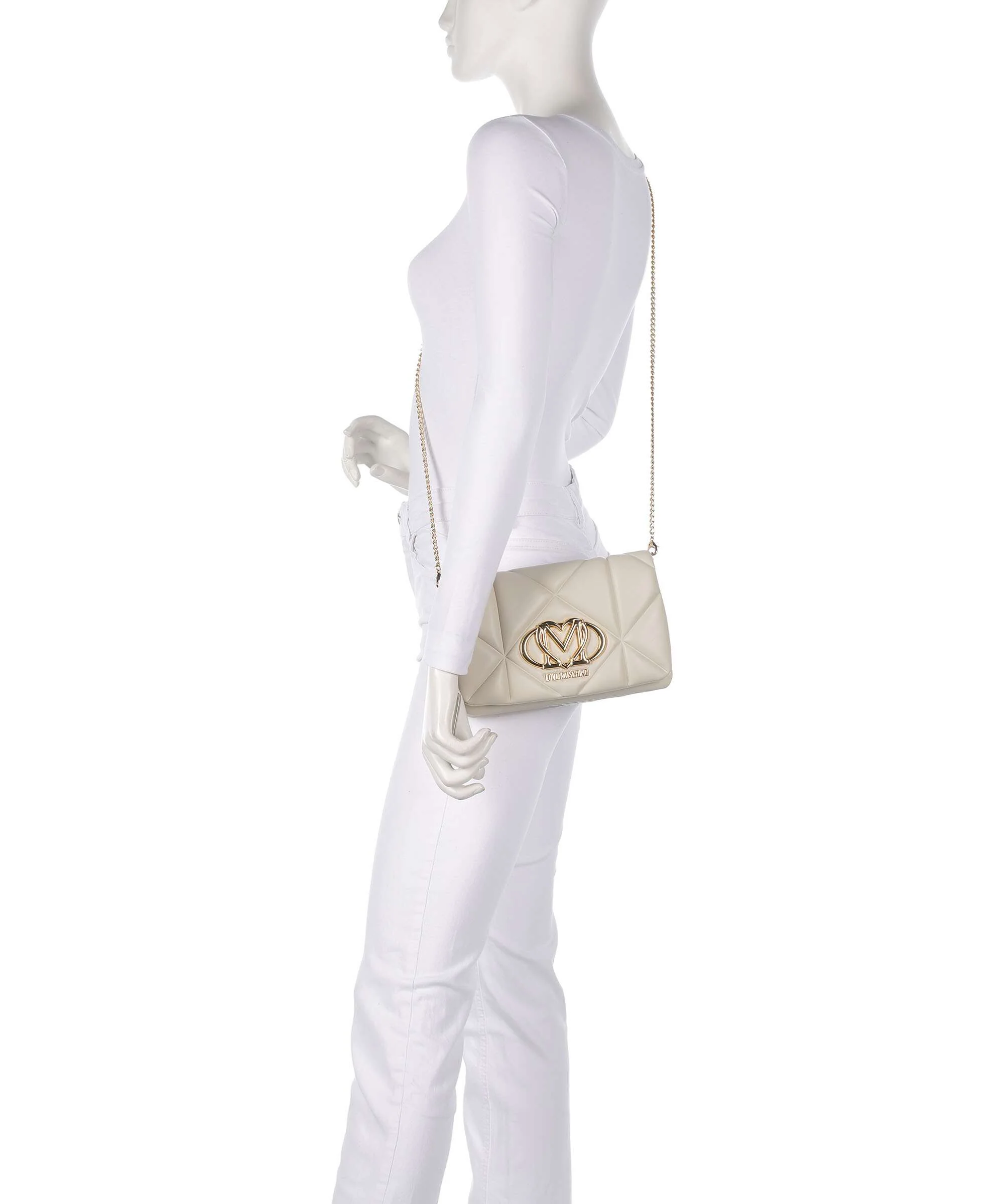 Love Moschino Smart Daily Crossbody bag avorio - Image 3