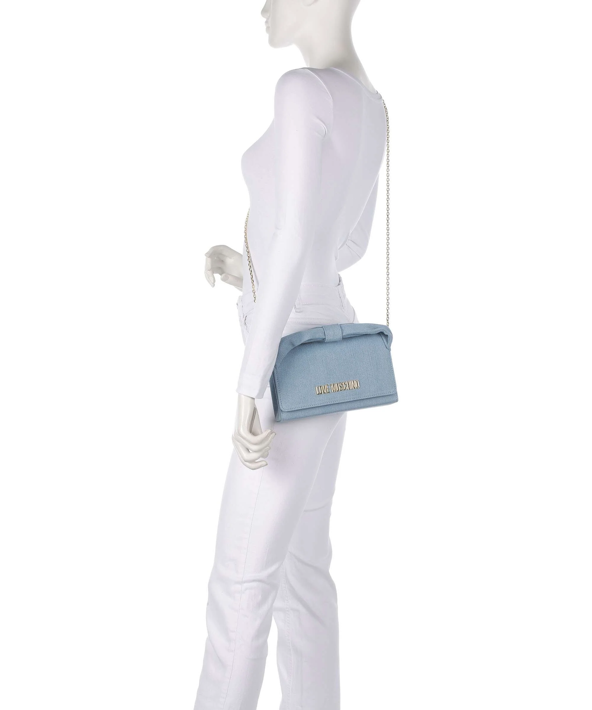 Love Moschino Smart Daily Crossbody bag azzurro - Image 3