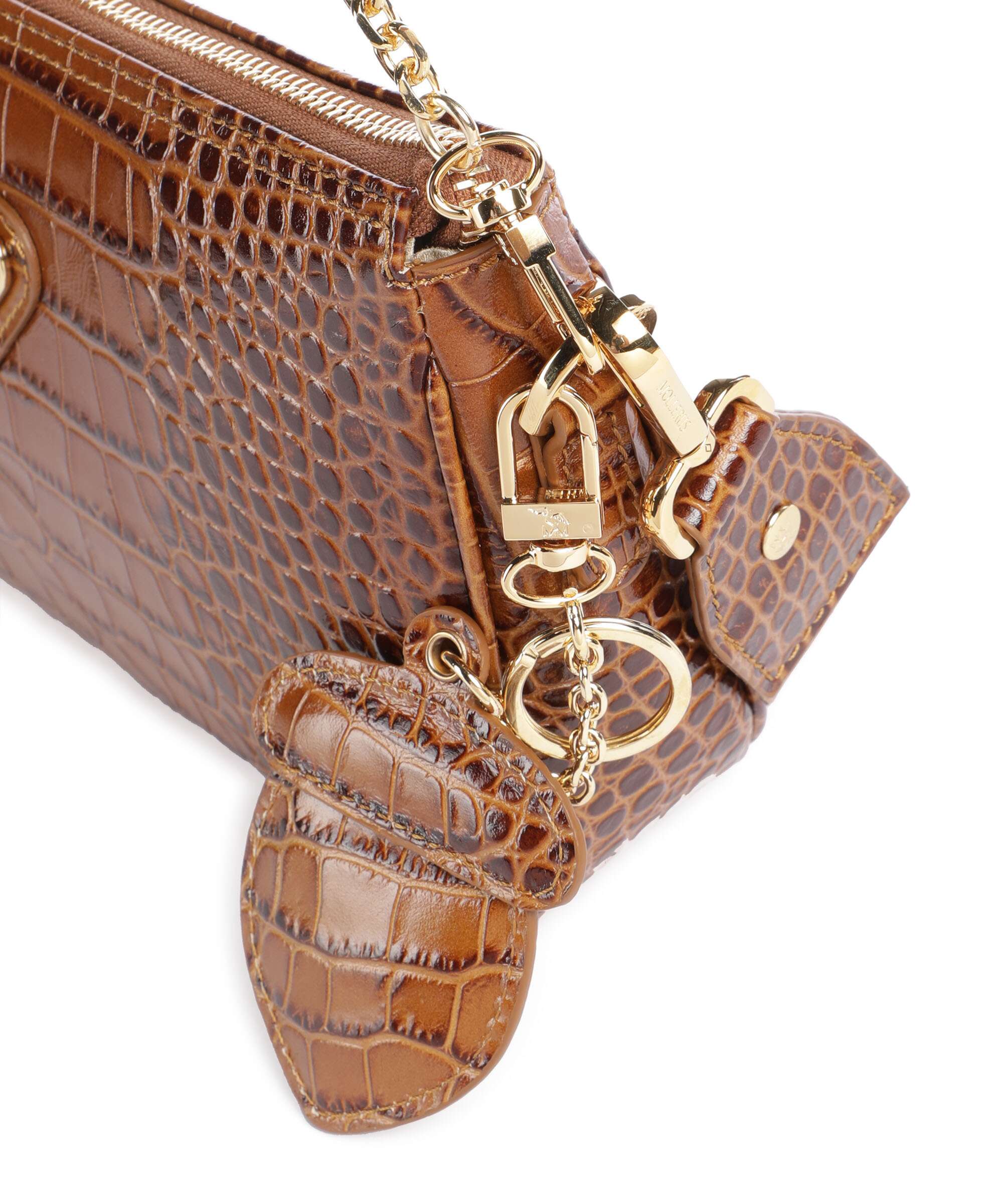 Maison Mollerus Croco Zell Shoulder bag honey braun - Image 4