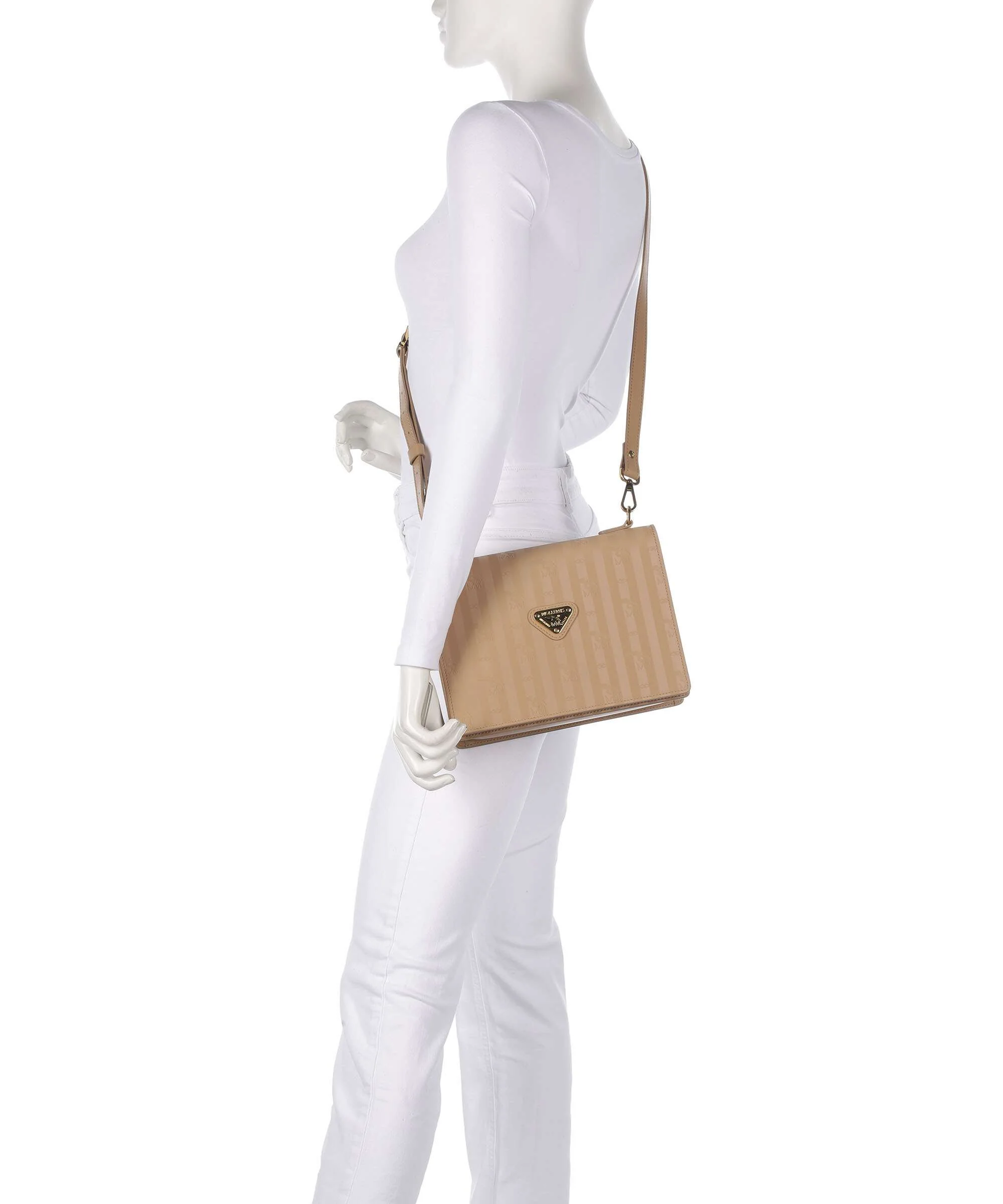 Maison Mollerus Vinerus Wil Crossbody bag cappuccino beige/nastro - Image 3