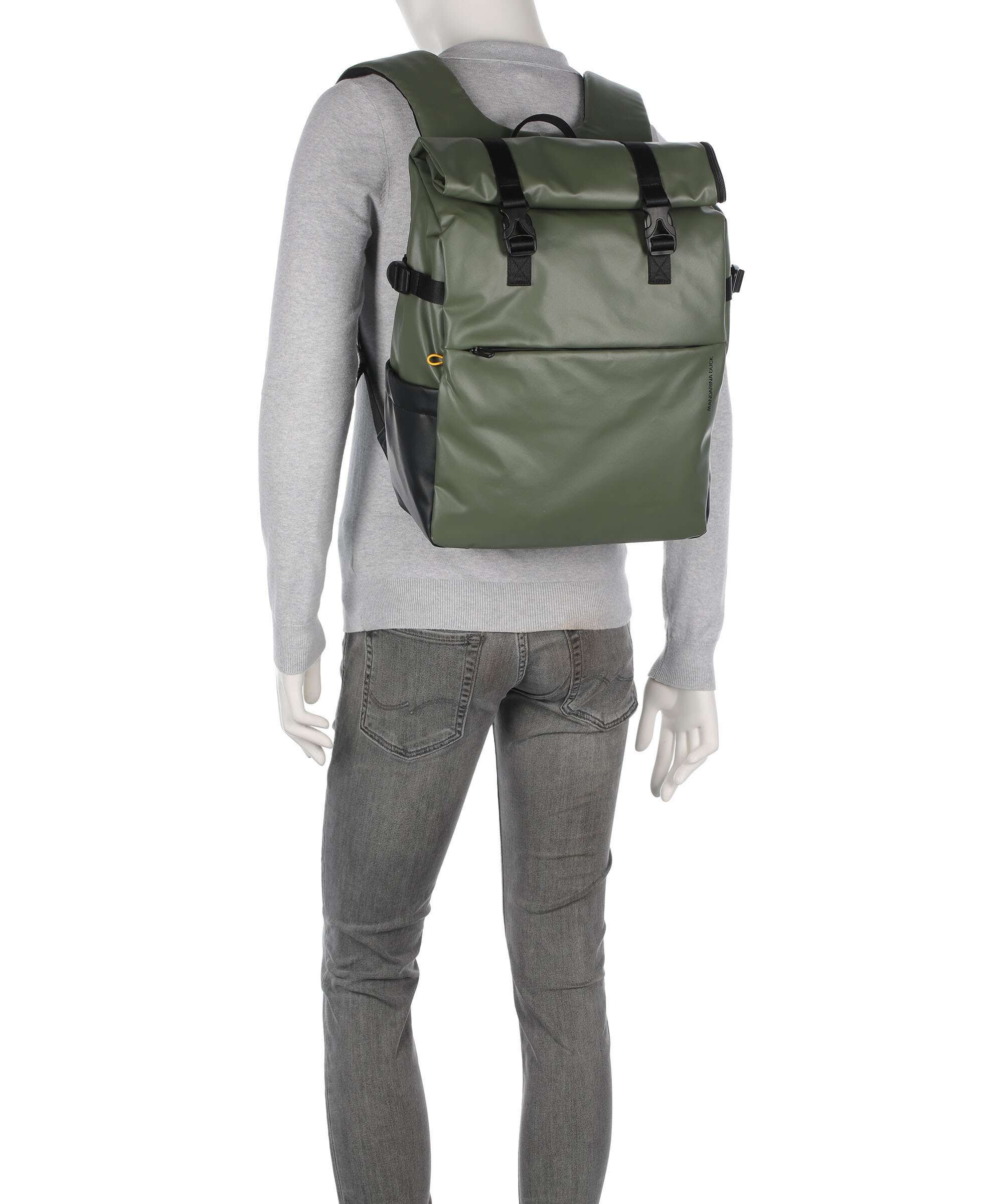 Mandarina Duck Eco Coated Laptop backpack pine green - Image 3