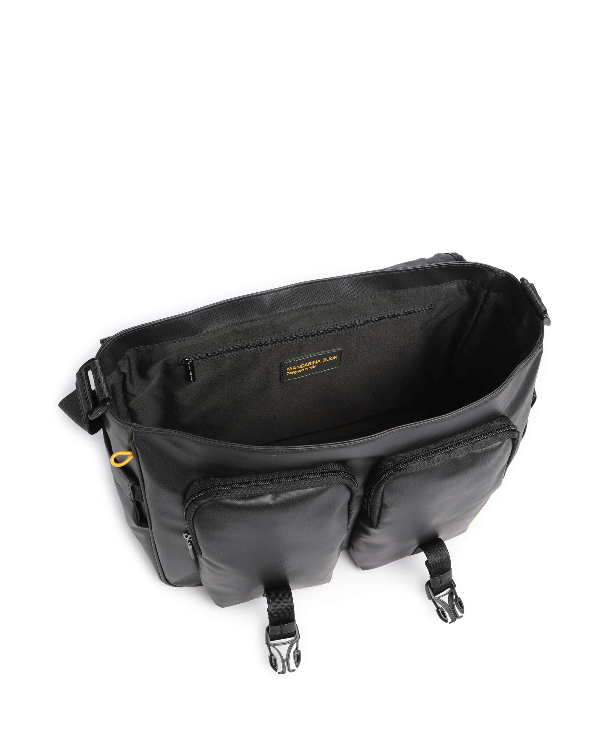 Mandarina Duck Eco Coated Messenger bag black - Image 6