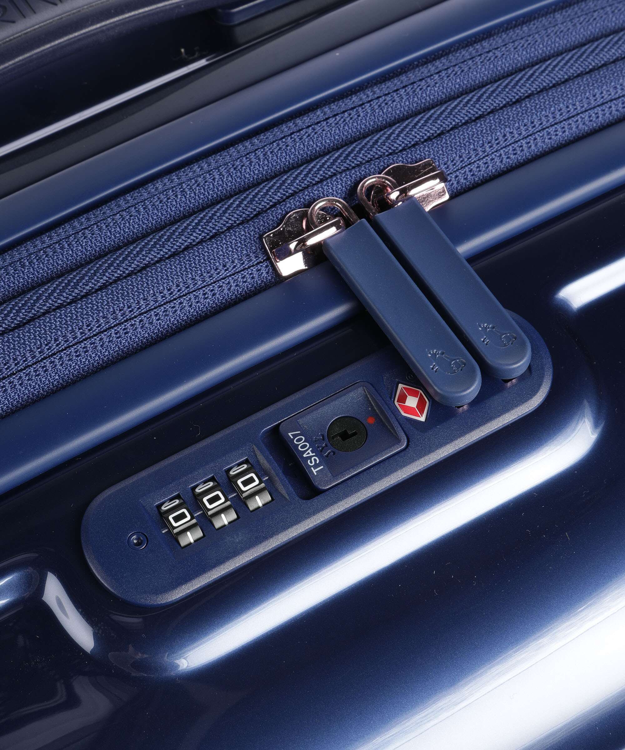 Mandarina Duck Logoduck+ Metal Spinner (4 wheels) blue indigo - Image 3