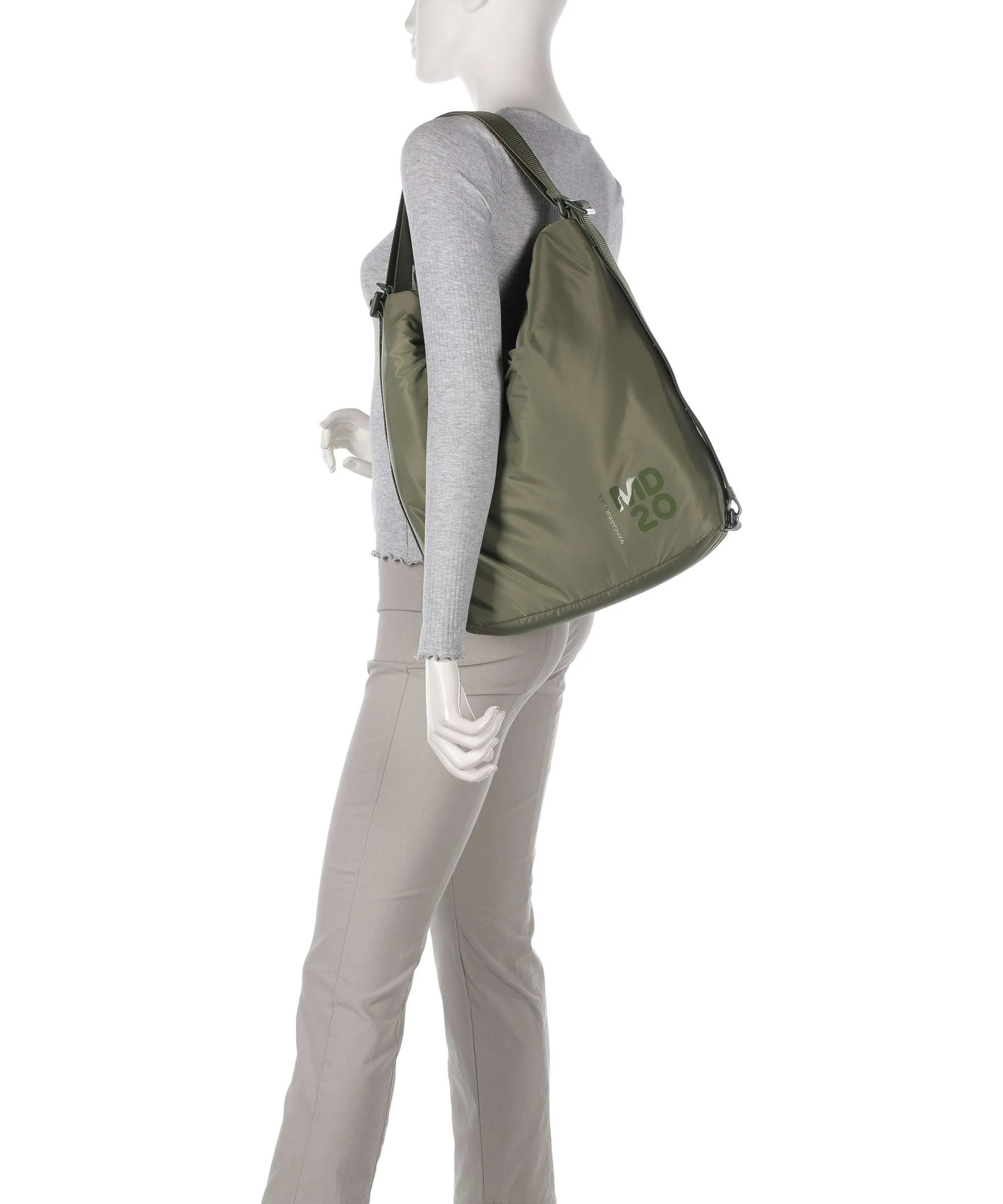Mandarina Duck MD20 Balloon Hobo bag military green - Image 3