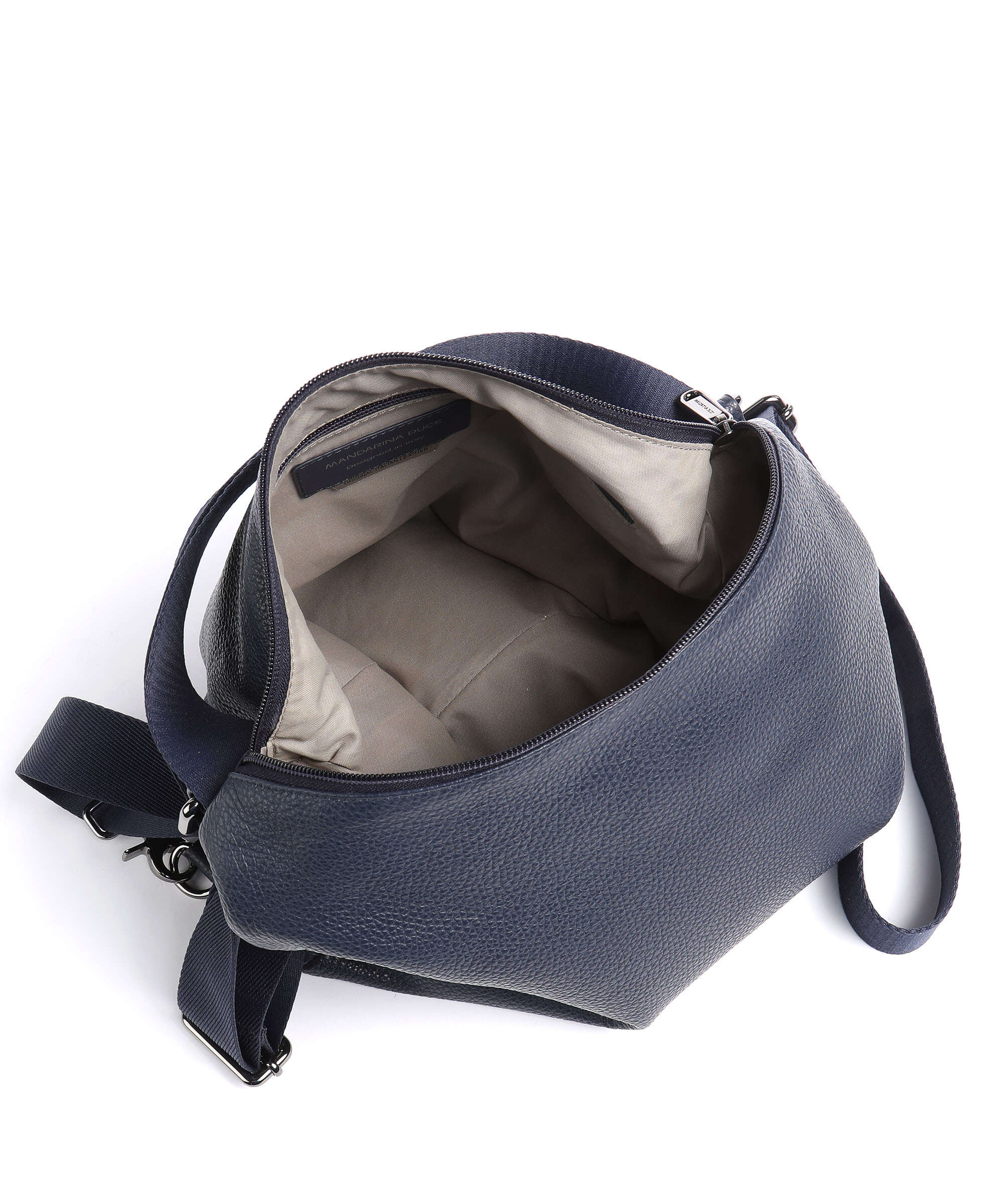 Mandarina Duck Mellow Leather Backpack bag dress blue - Image 6