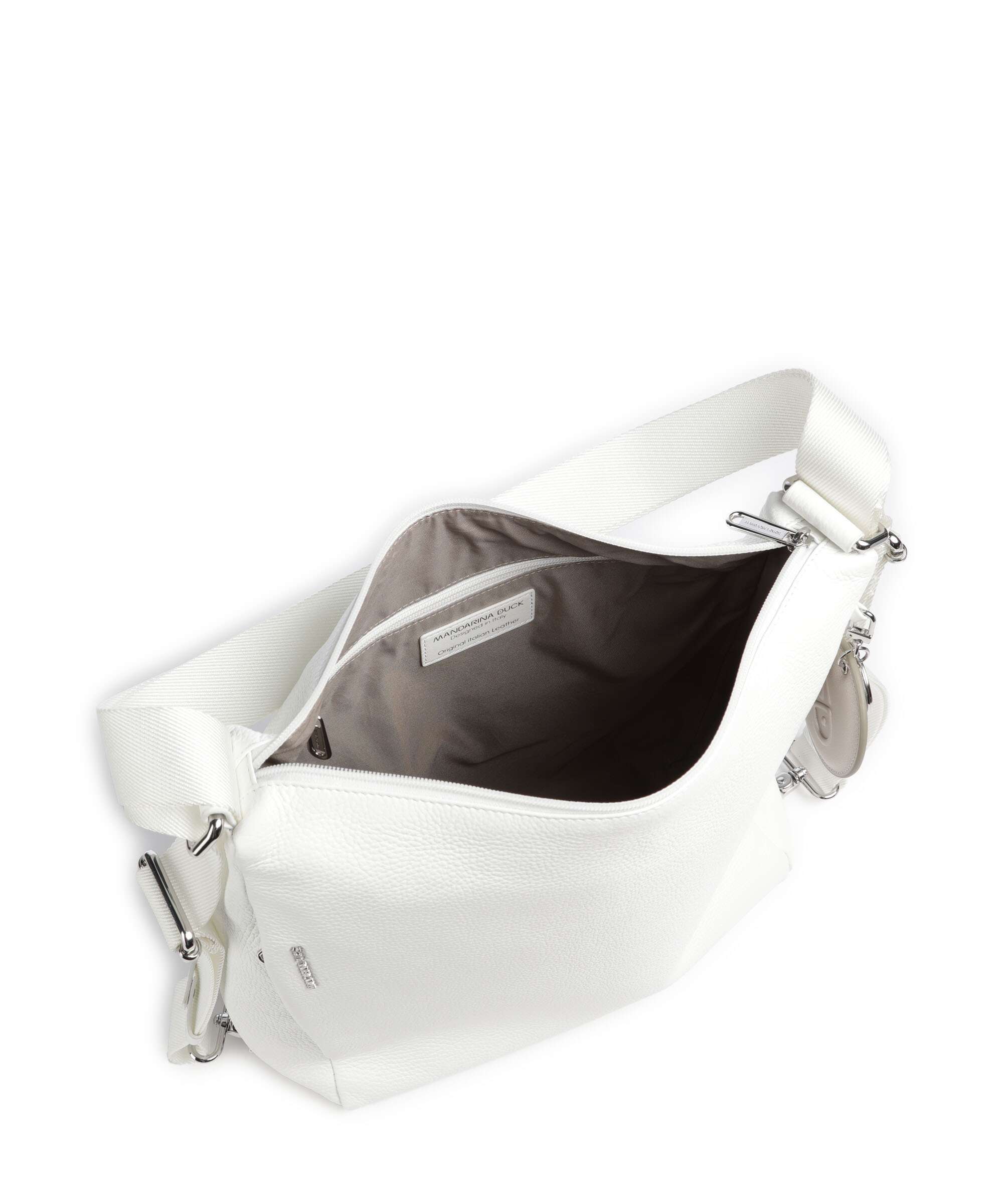 Mandarina Duck Mellow Leather Backpack bag blanc - Image 6