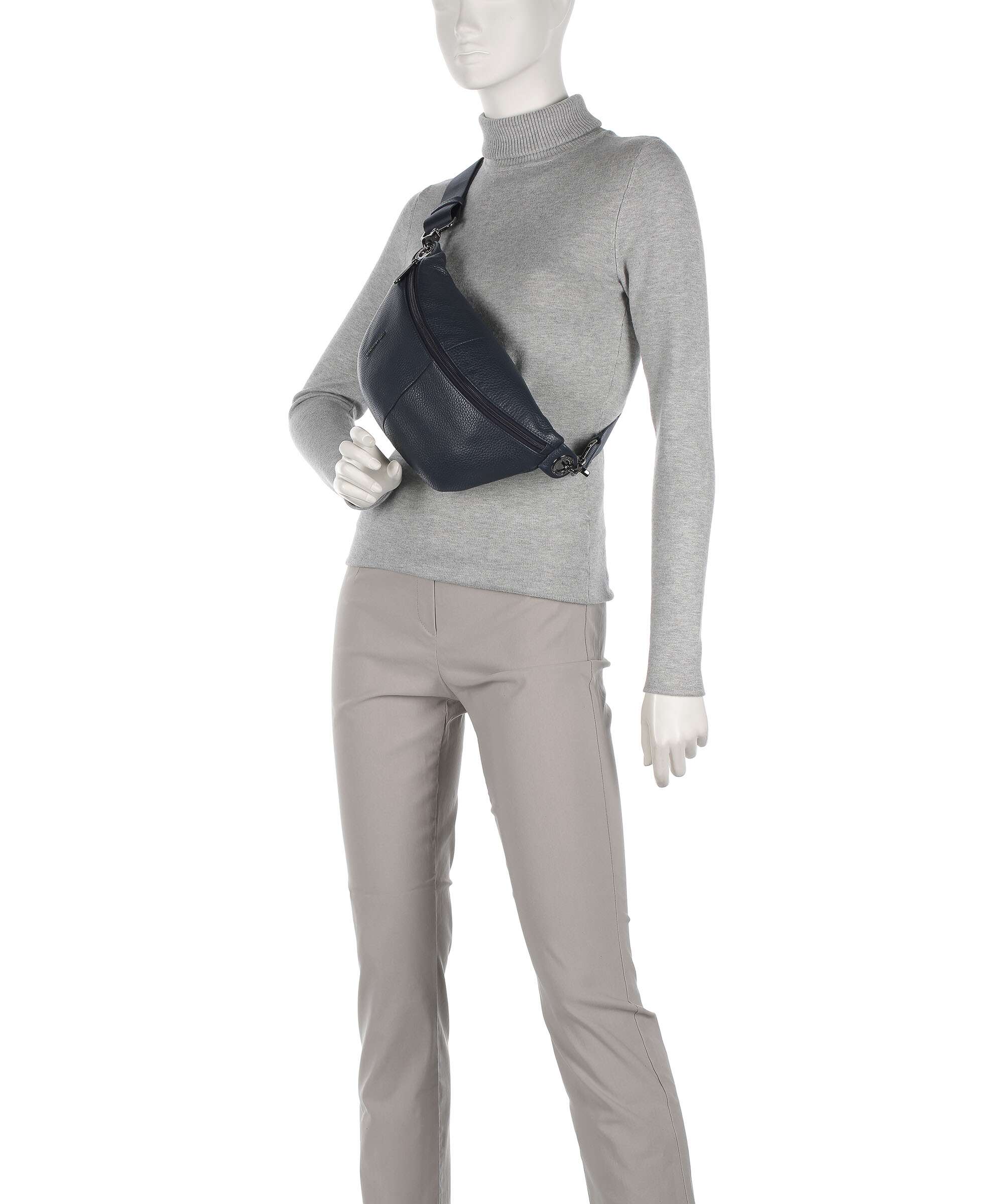 Mandarina Duck Mellow Leather Belt bag dress blue - Image 4