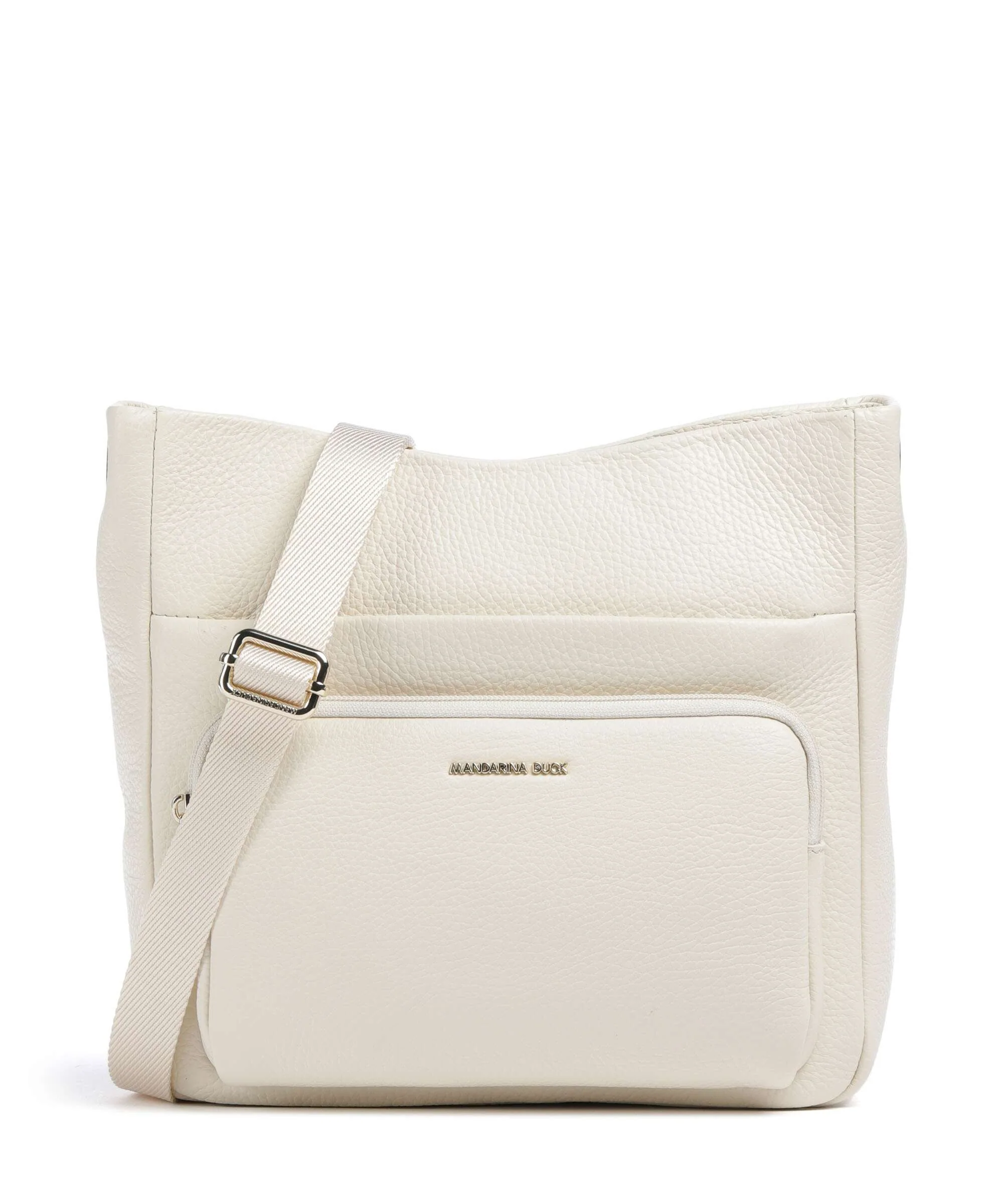 Mandarina Duck Mellow Leather Crossbody bag almond