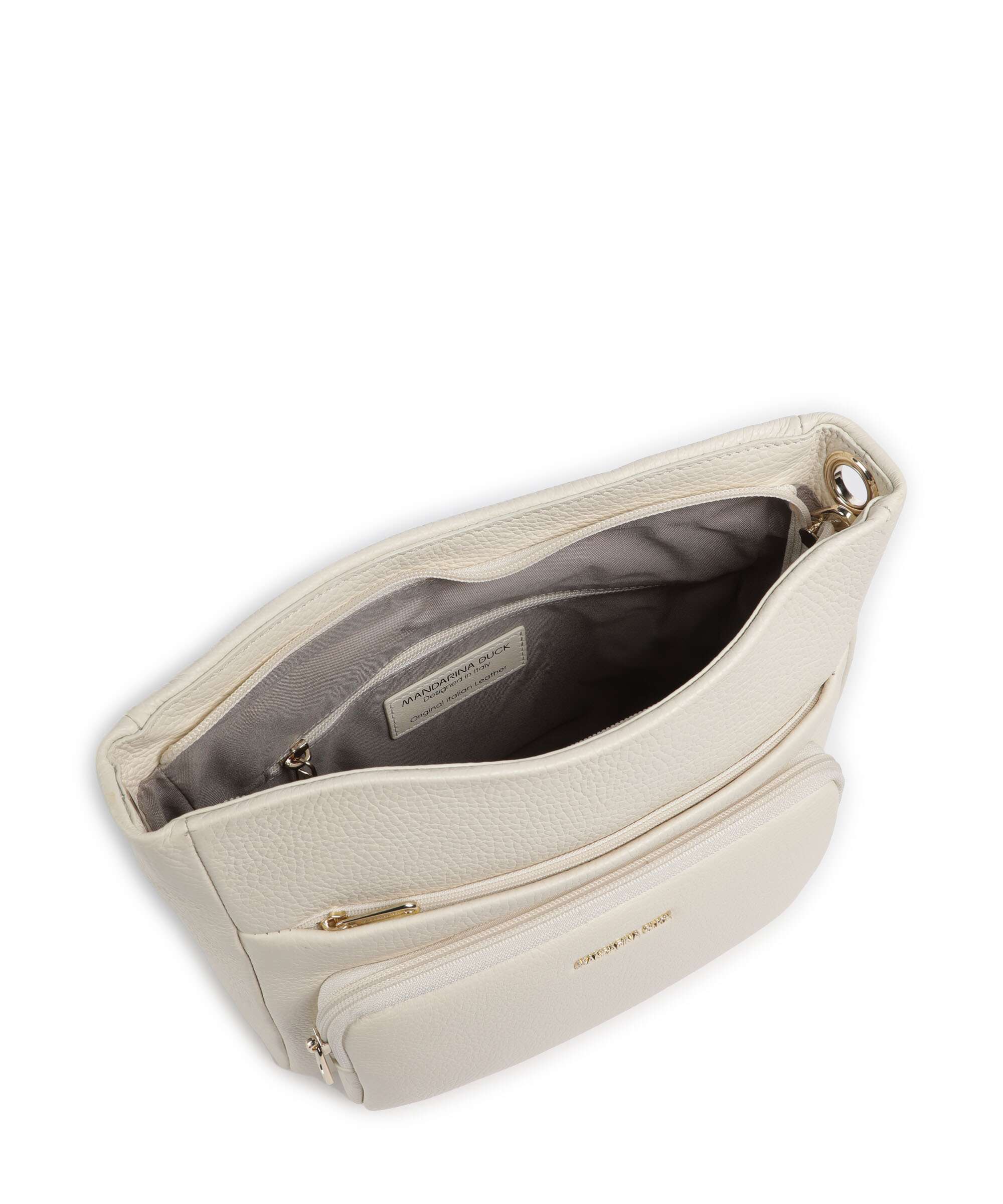 Mandarina Duck Mellow Leather Crossbody bag almond - Image 6