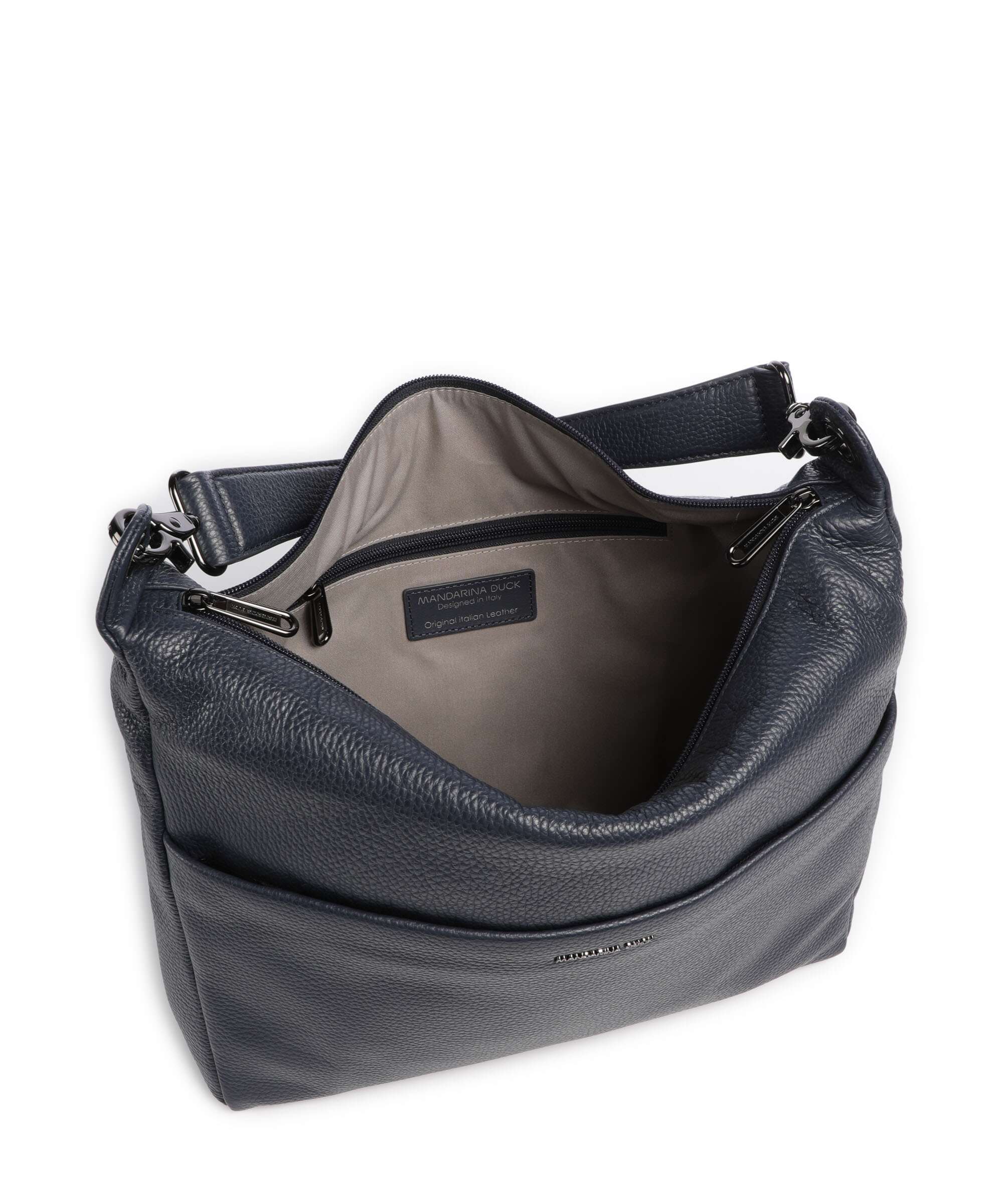 Mandarina Duck Mellow Leather Hobo bag dress blue - Image 5