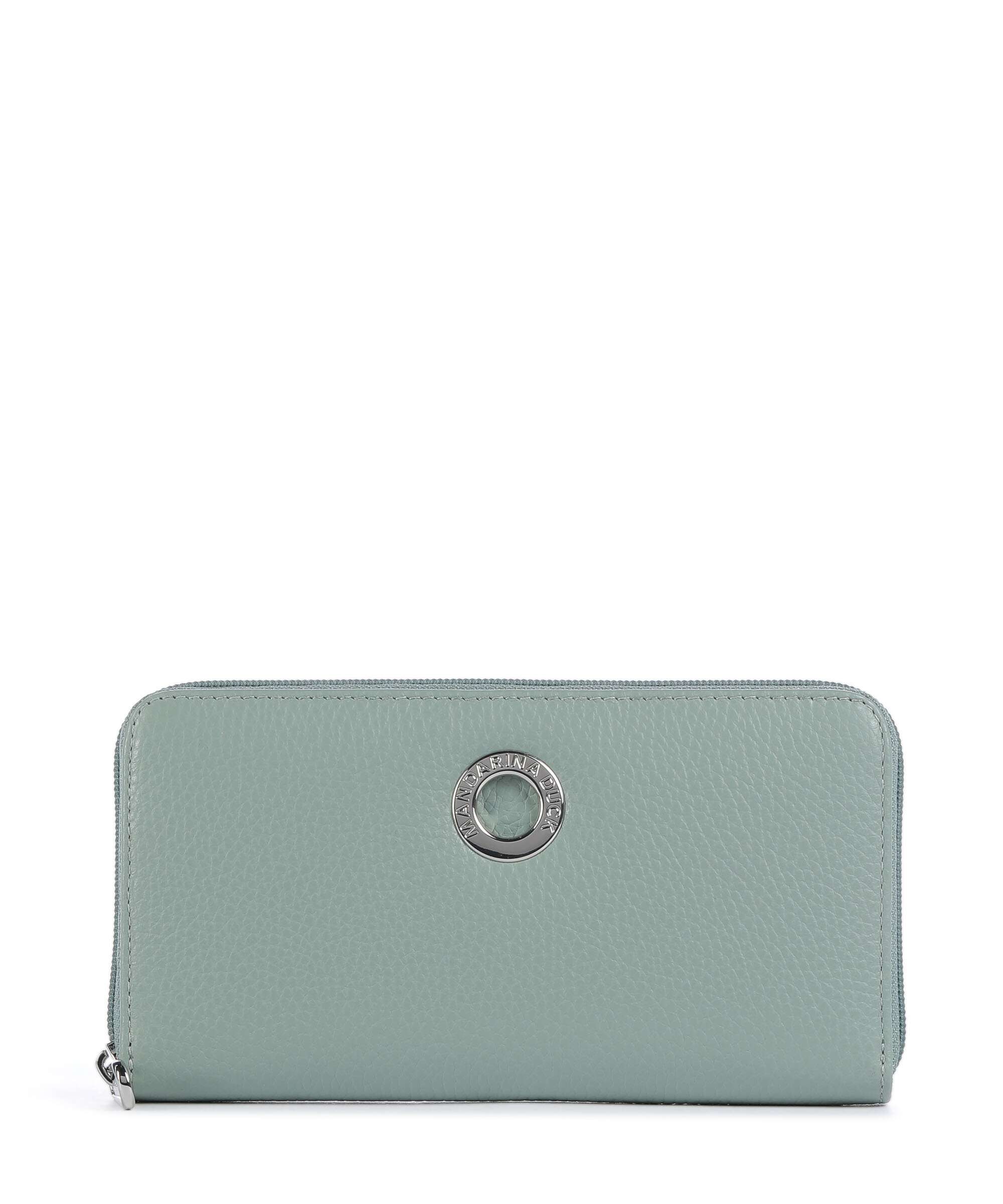 Mandarina Duck Mellow Leather Wallet iceberg green