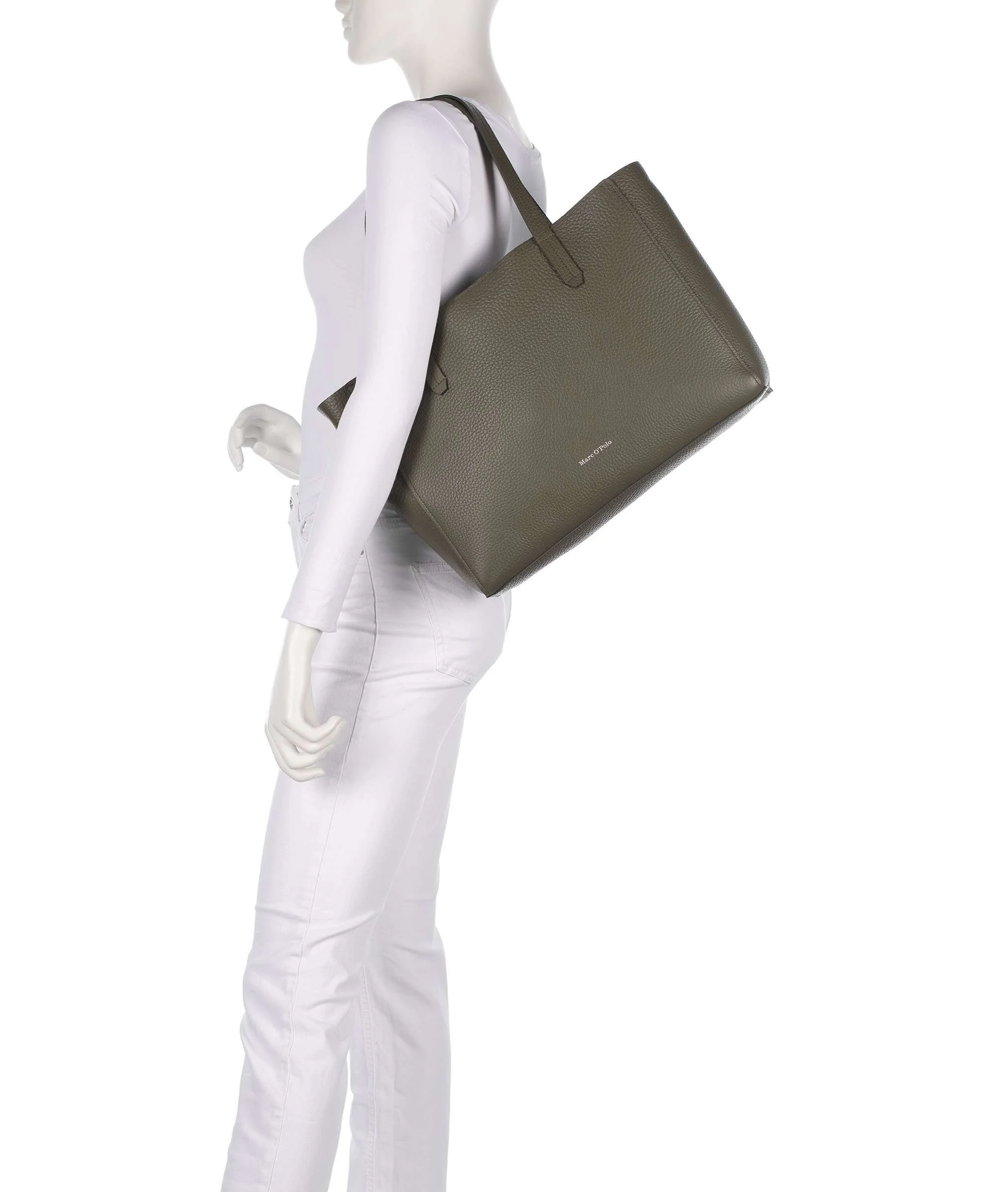 Marc O'Polo Busin M Tote bag dark mossy olive - Image 3