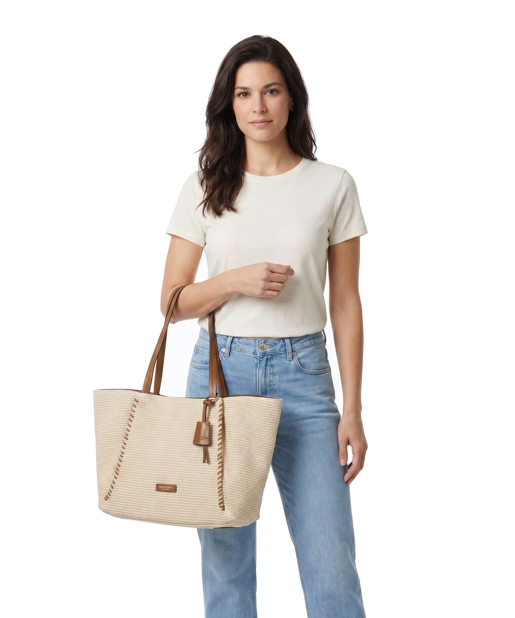 Marc O'Polo Edda Tote bag light raffia - Image 3