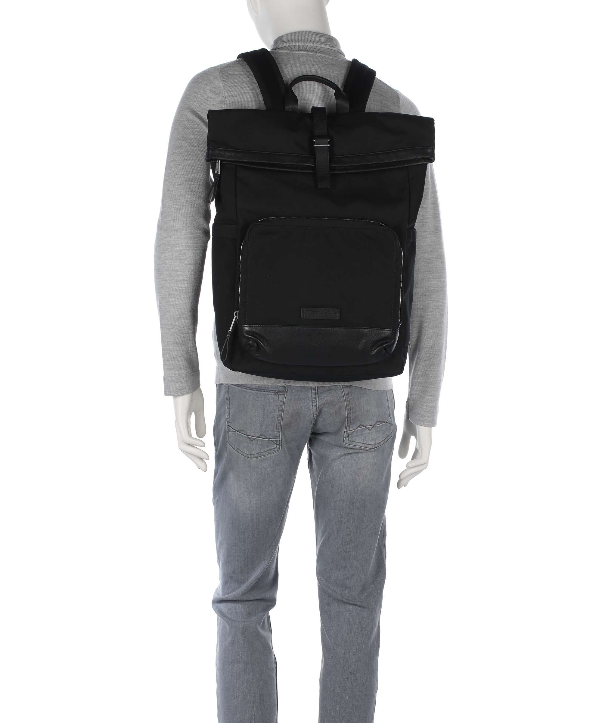 Marc O'Polo Mory M Rolltop backpack black - Image 3