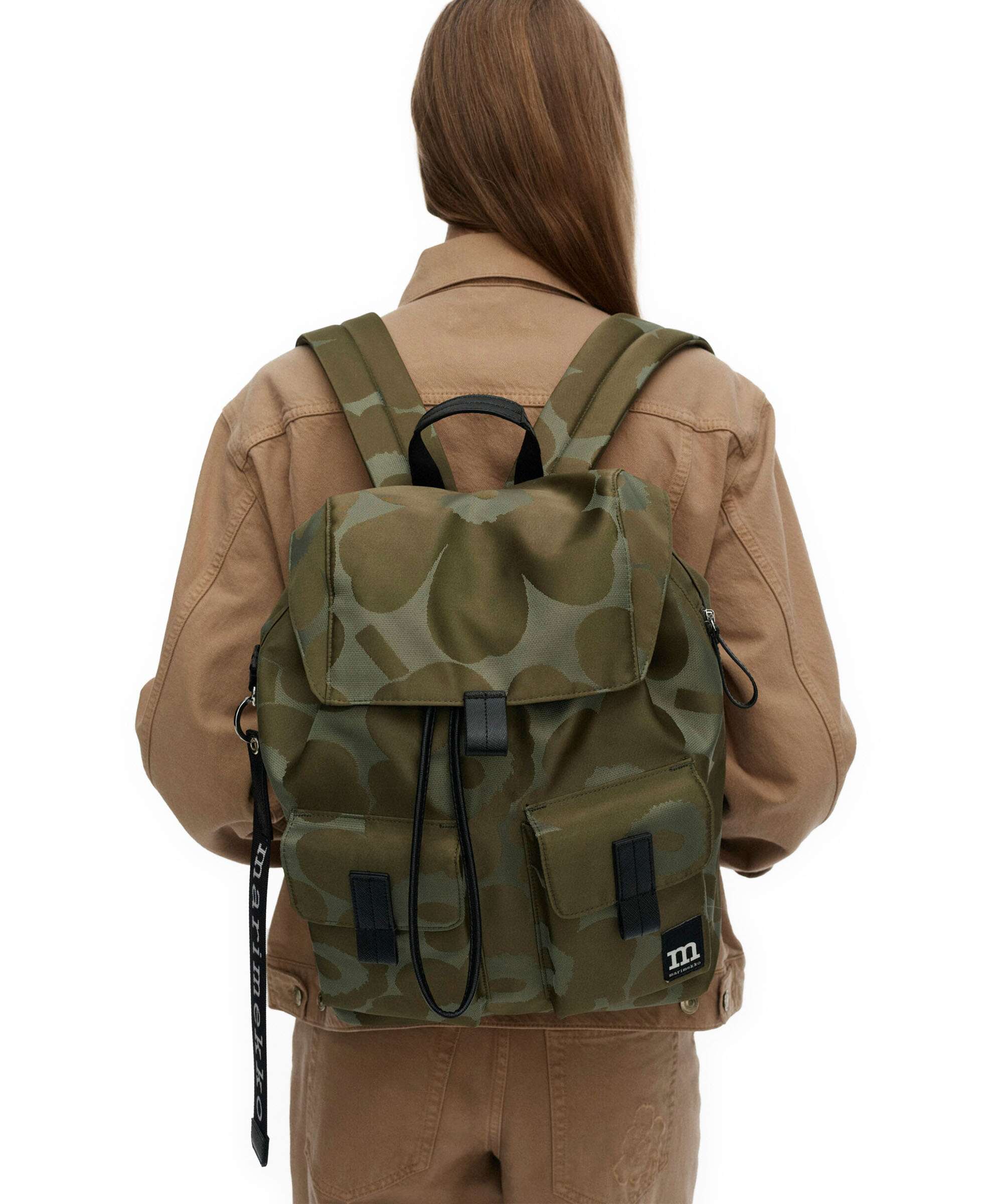 Marimekko Everything Unikko L Backpack green/light green - Image 3