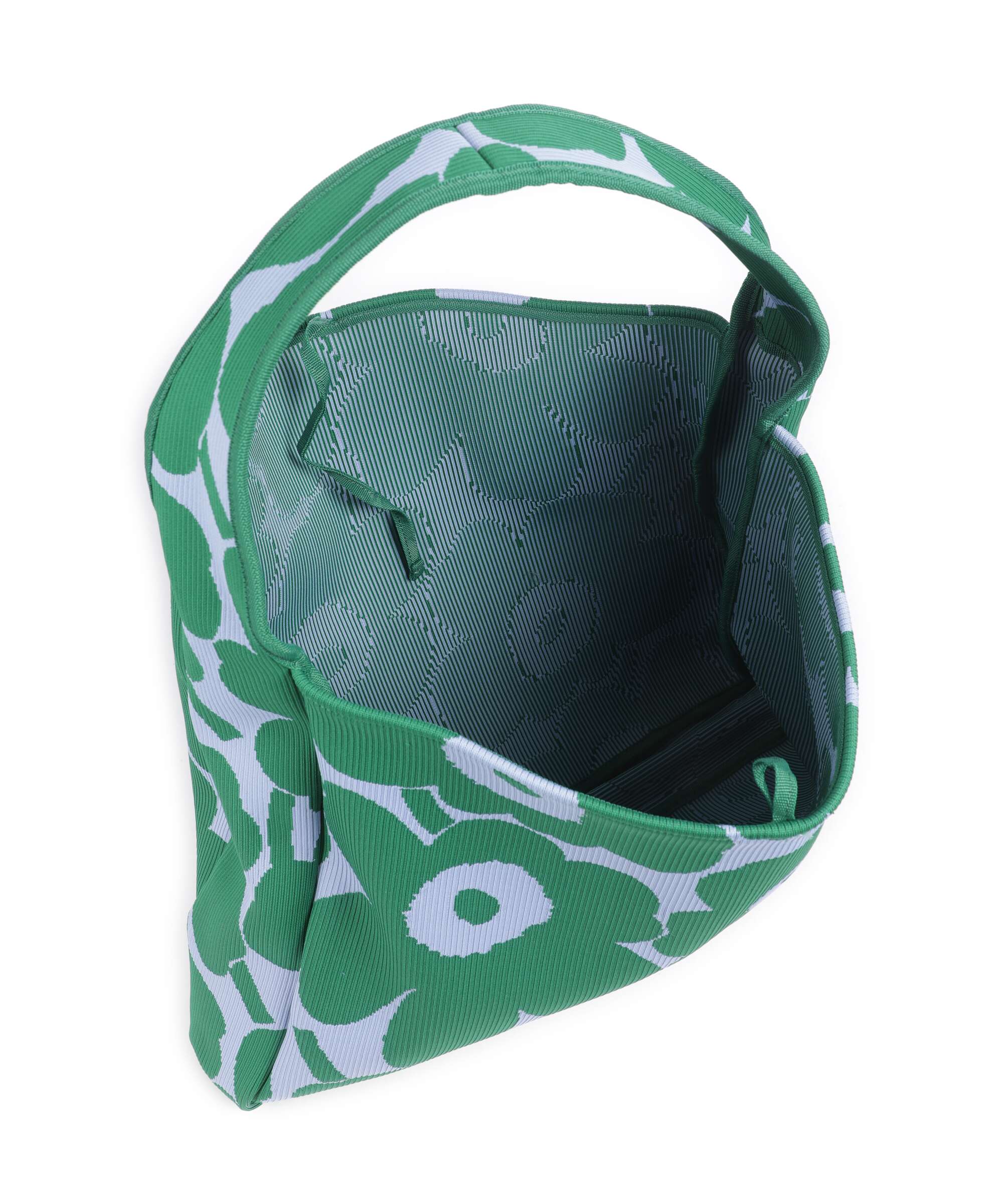 Marimekko Knitted Unikko Hobo bag dark green/blue - Image 5