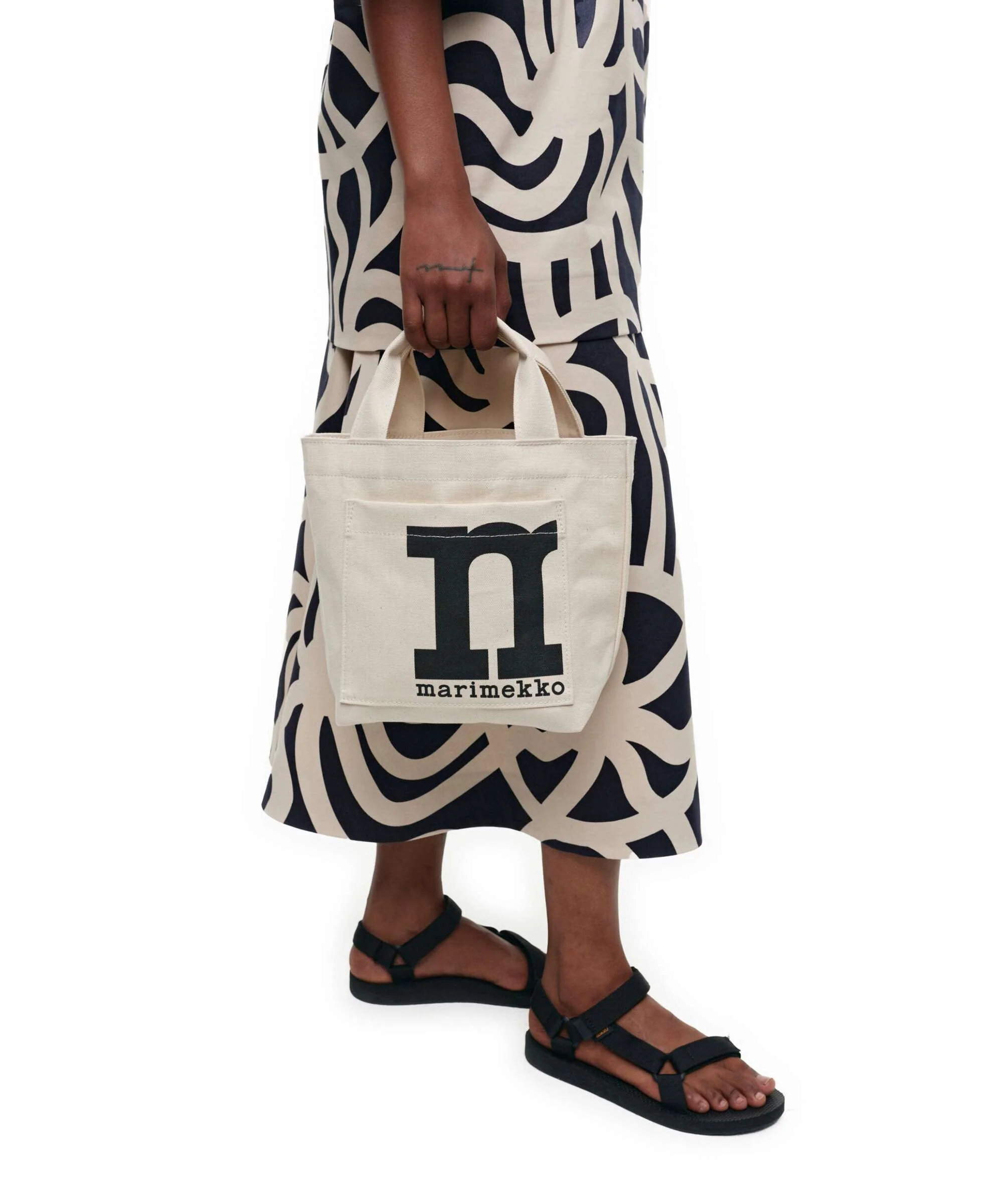 Marimekko Mono Solid Mini Handbag cotton - Image 3