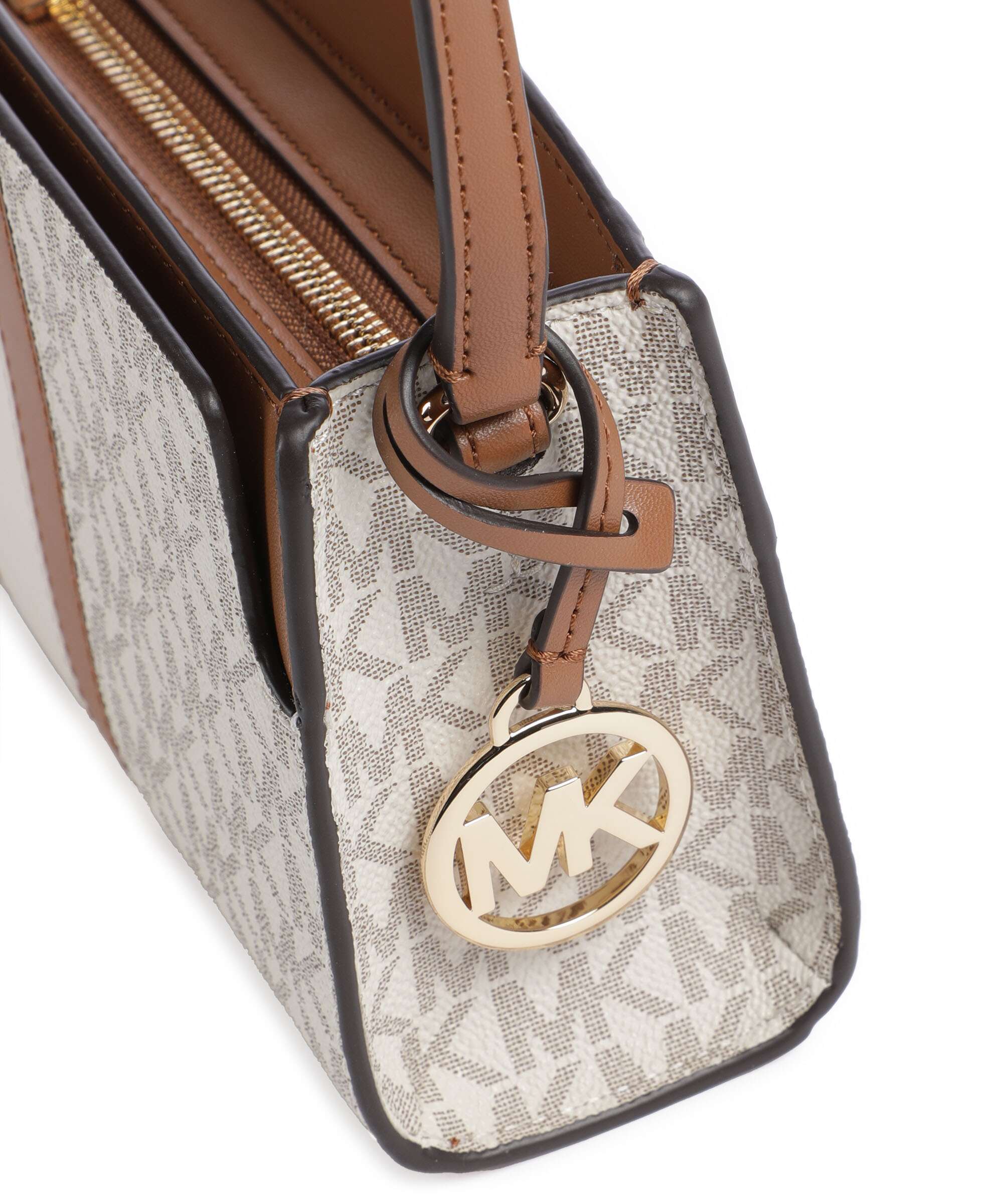 Michael Kors Becca Small Crossbody bag vanilla/acorn - Image 4