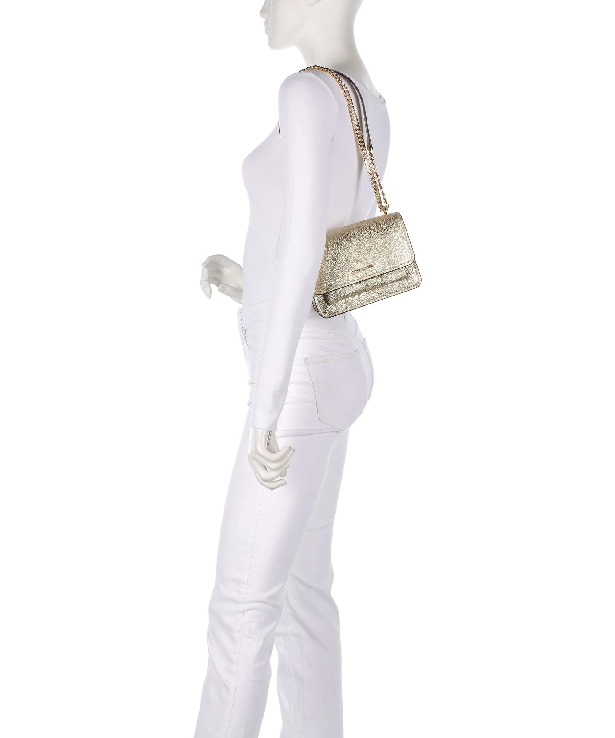 Michael Kors Claire Shoulder bag pale gold - Image 3