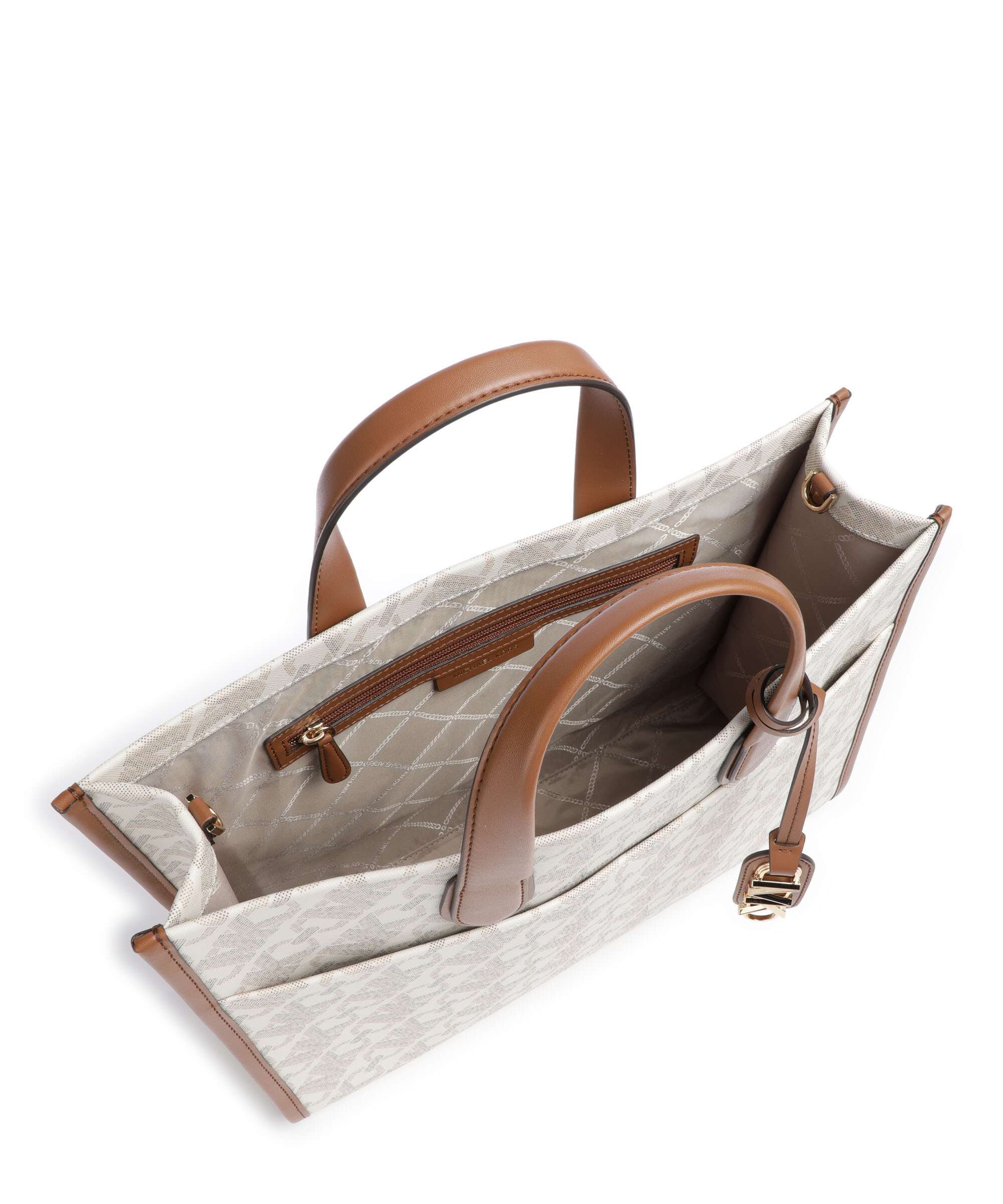 Michael Kors Gigi Handbag vanilla/luggage - Image 6