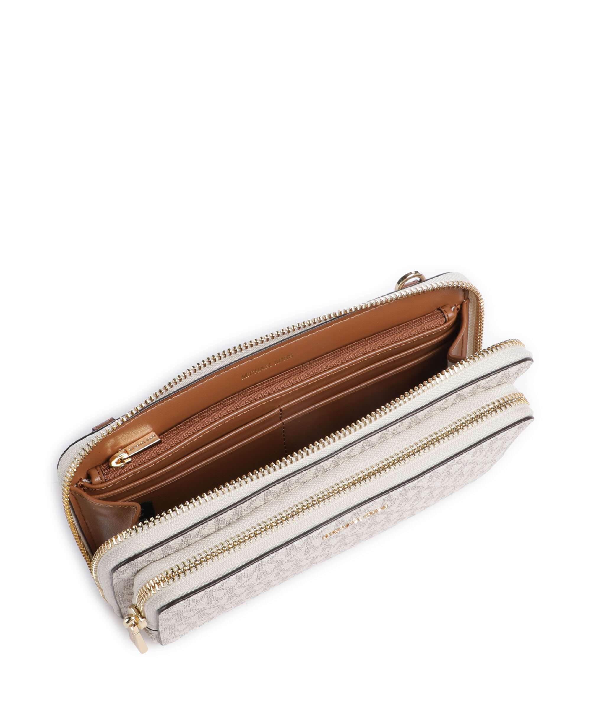 Michael Kors Jet Set Large Continental Crossbody bag vanilla/acorn - Image 4