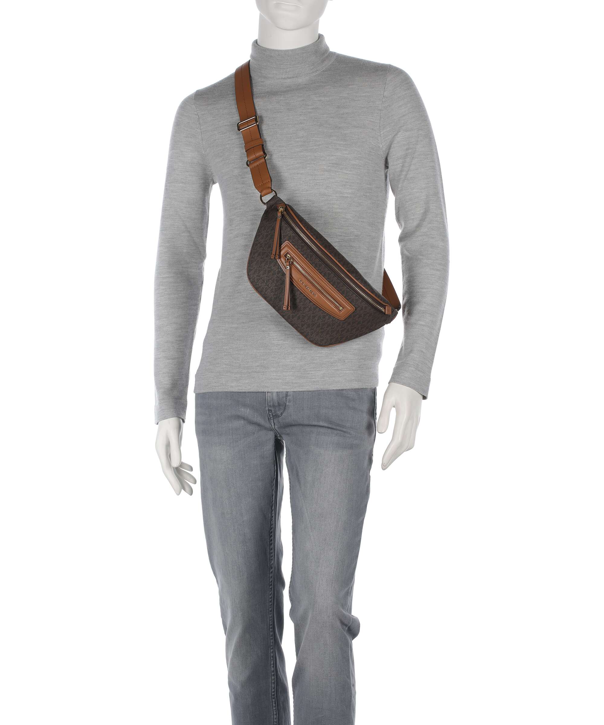 Michael Kors Jet Set Travel Medium Belt bag brown/acorn - Image 4