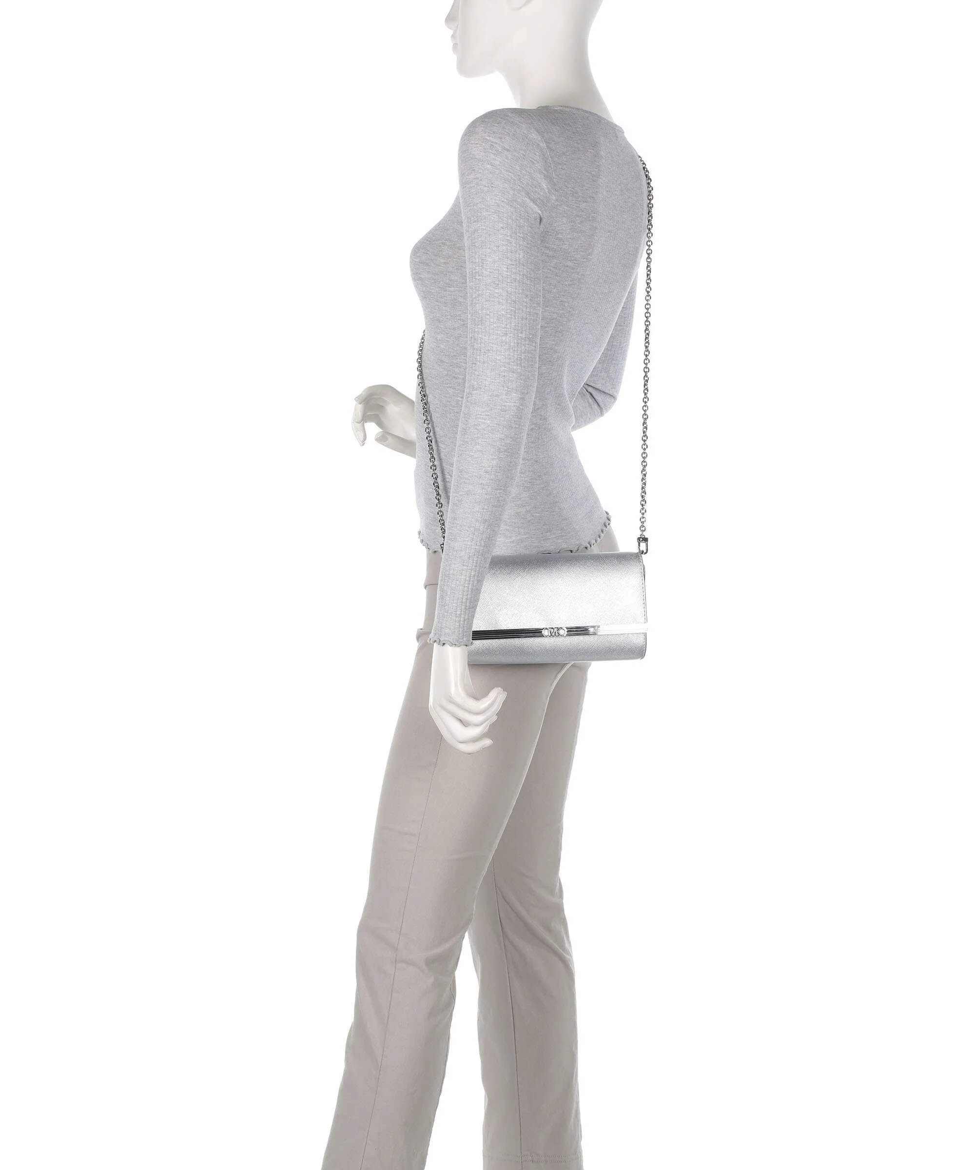 Michael Kors Mona Crossbody bag silver - Image 3