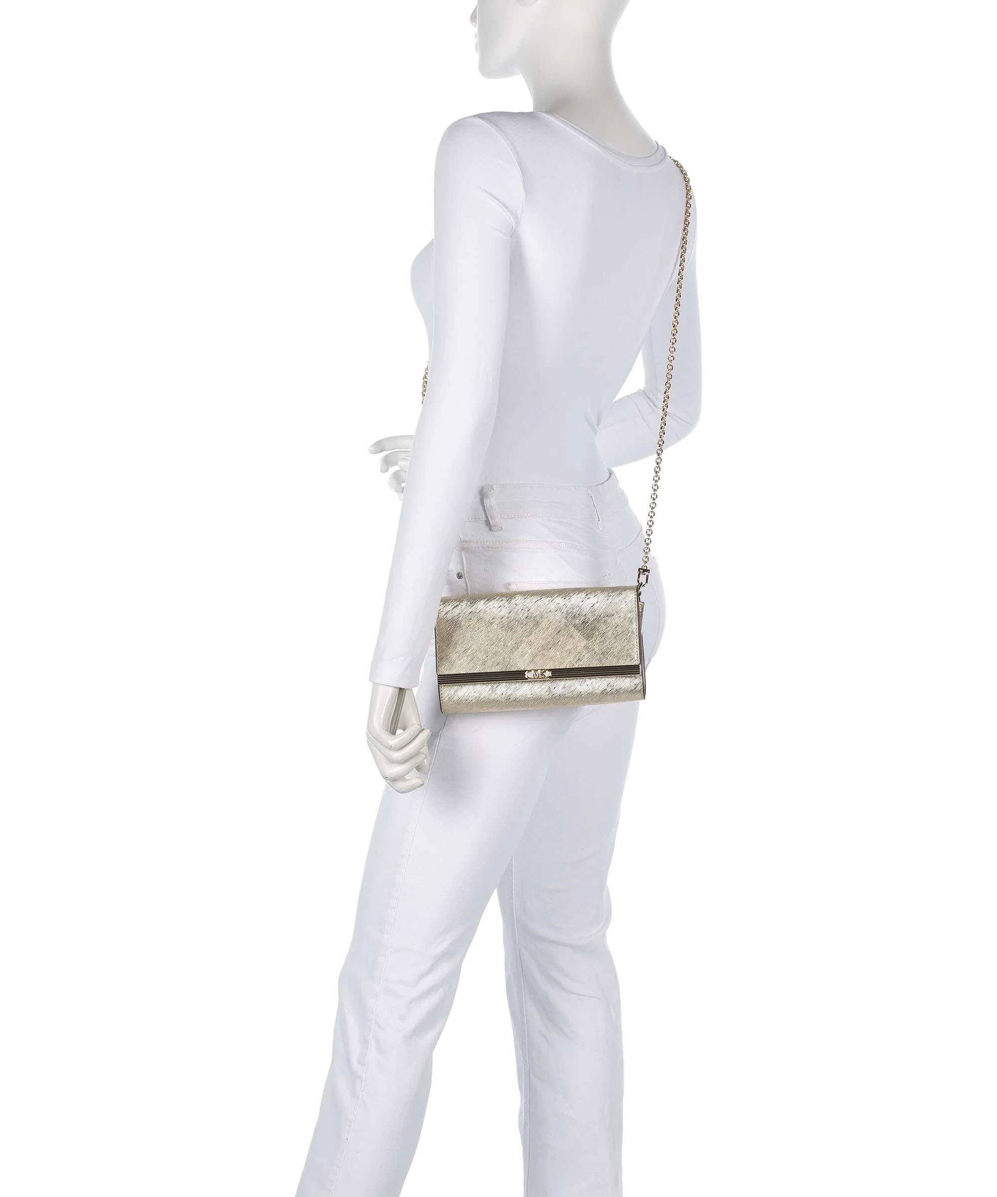 Michael Kors Mona Large Crossbody bag pale gold - Image 3
