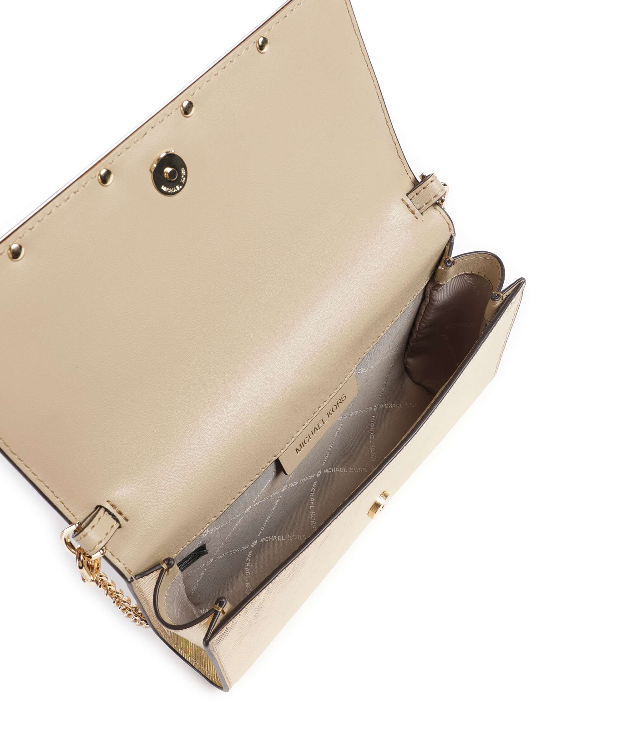 Michael Kors Mona Large Crossbody bag pale gold - Image 6