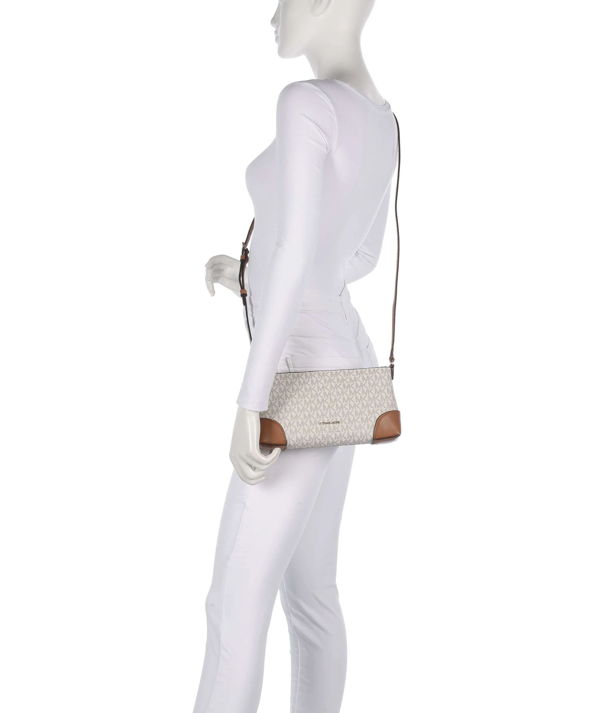 Michael Kors Murphy Small Crossbody bag vanilla/acorn - Image 3