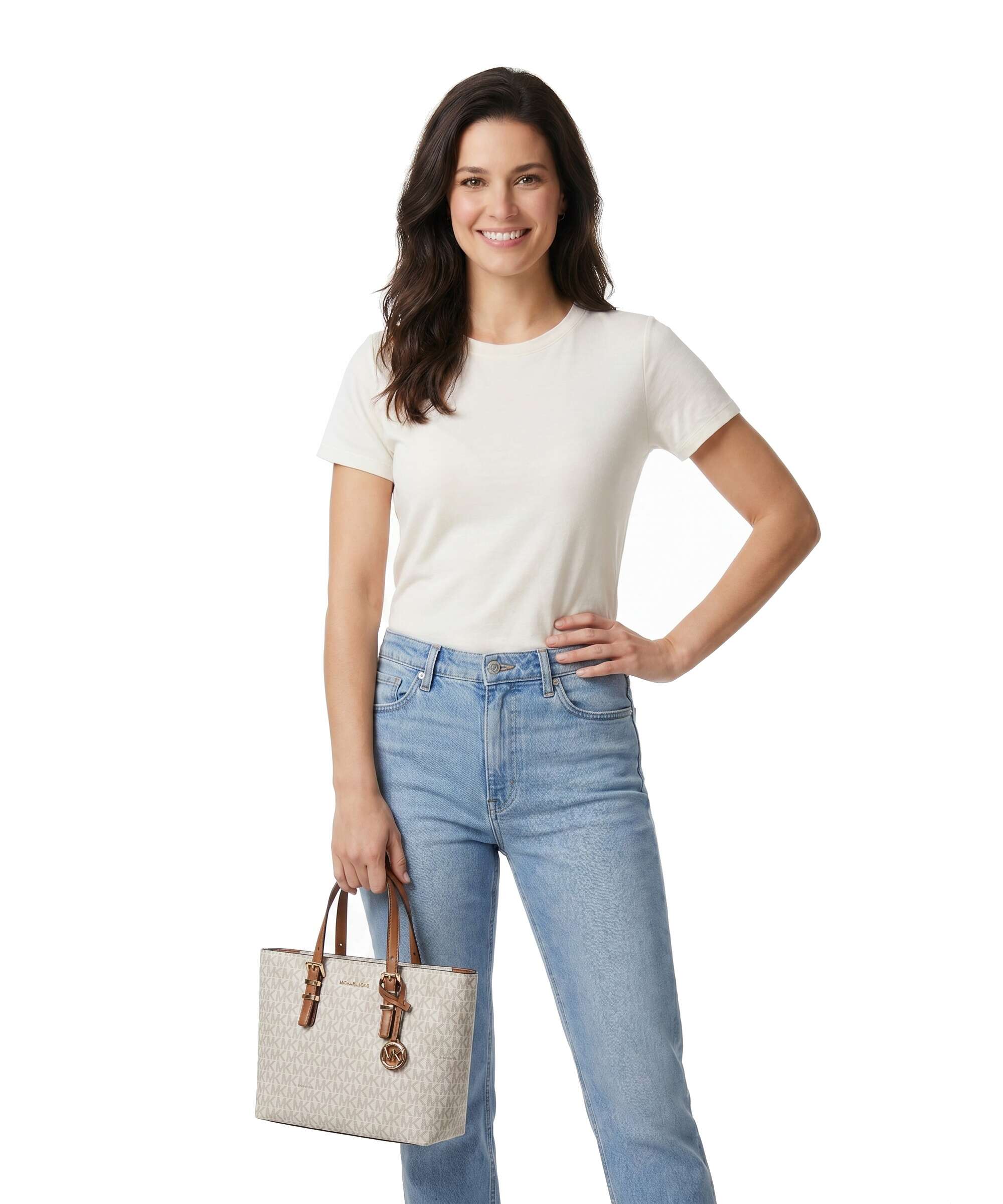 Michael Kors Quinn Small Handbag vanilla/acrn - Image 3