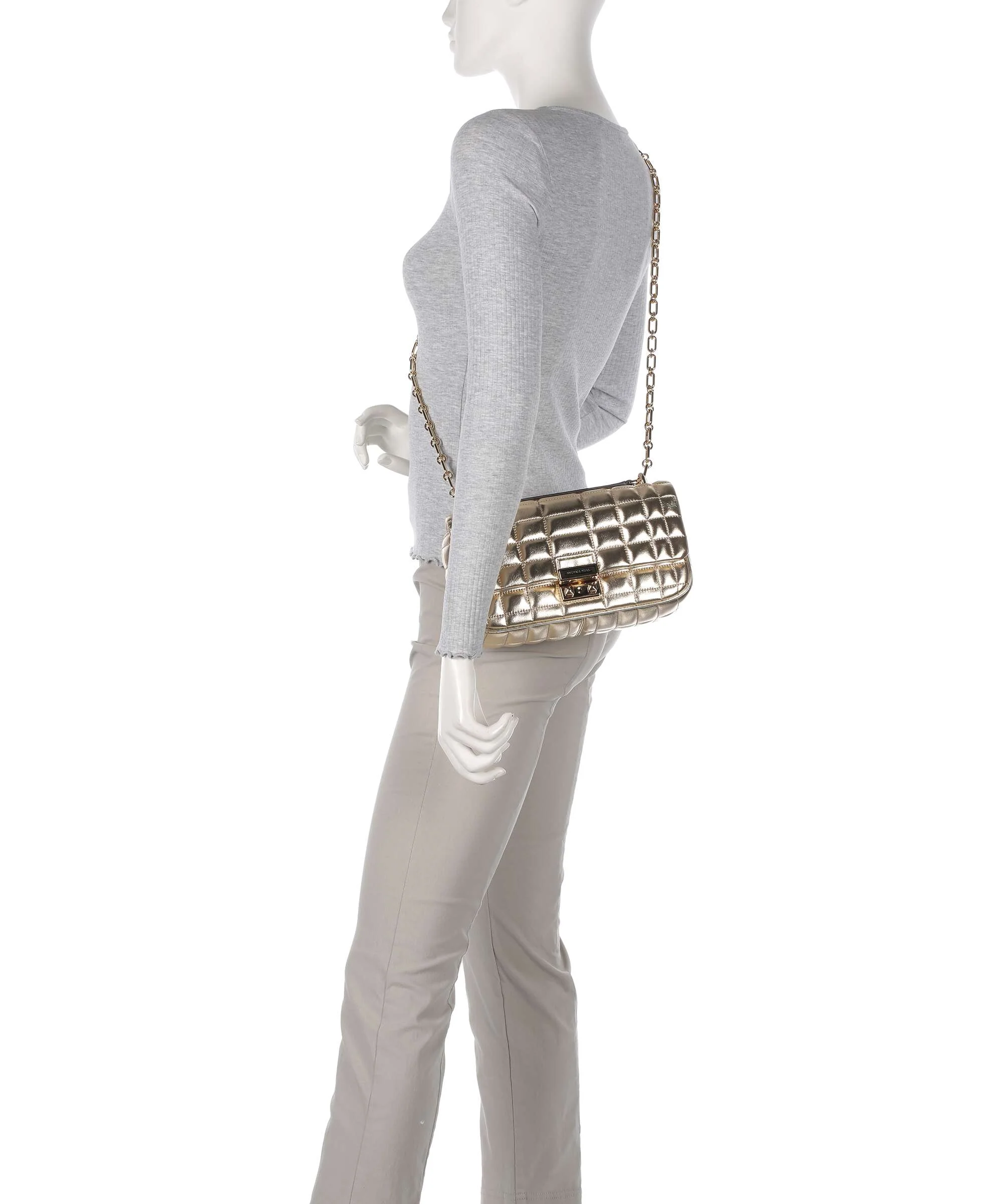 Michael Kors Tribeca Shoulder bag pale gold - Image 3