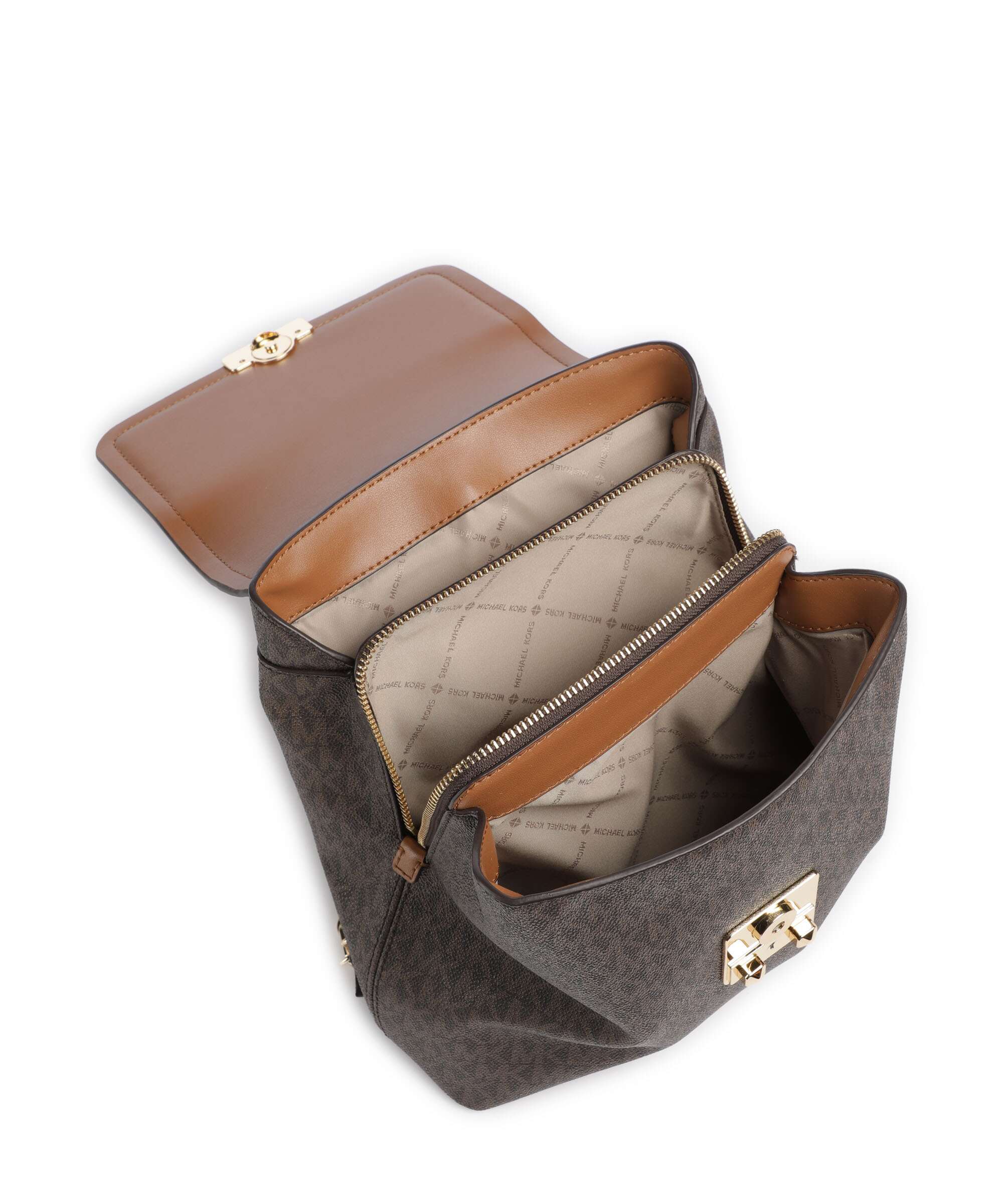 Michael Kors Tribeca Small Backpack brown/acorn - Image 5