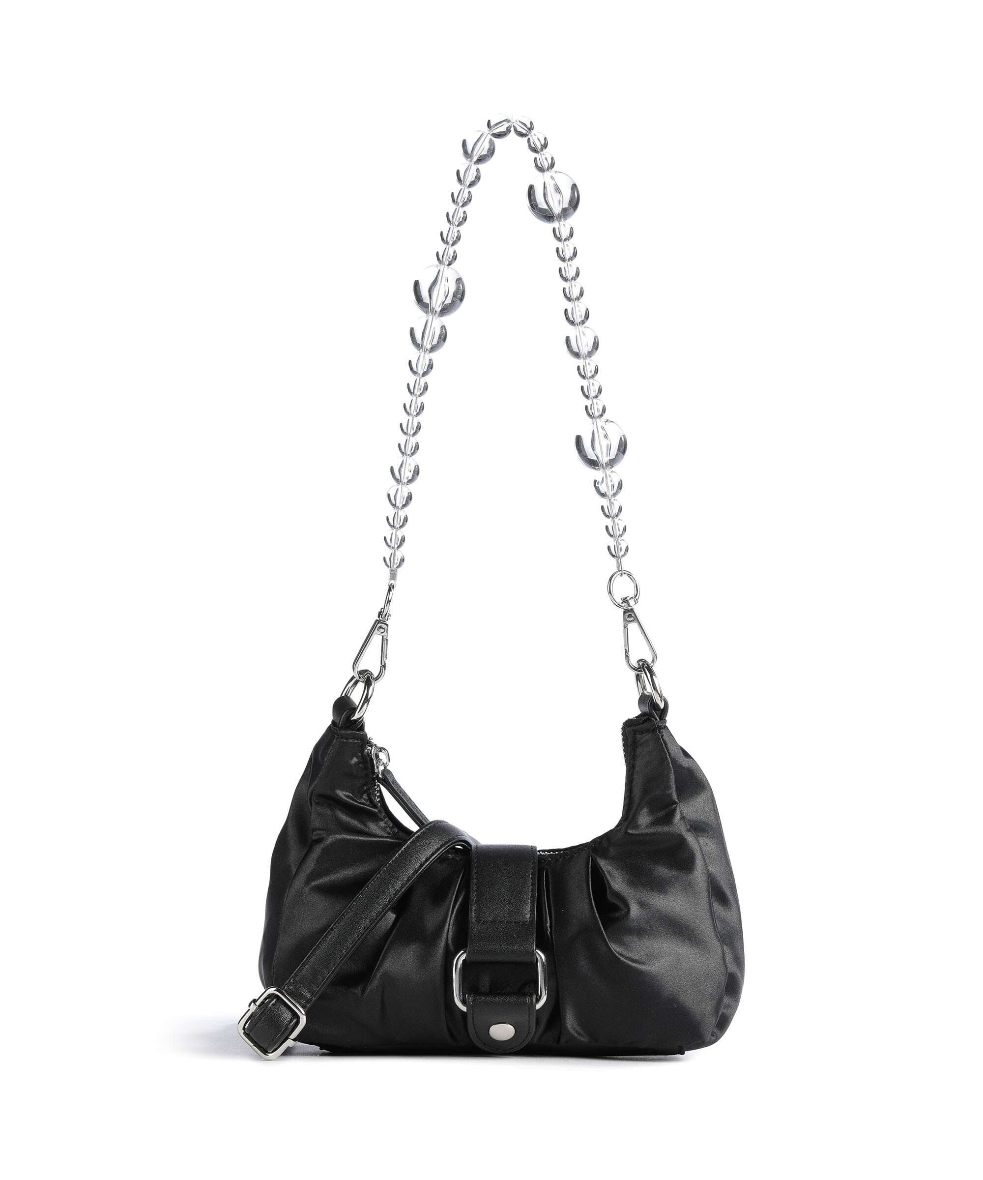 Núnoo Satin Flora Shoulder bag black