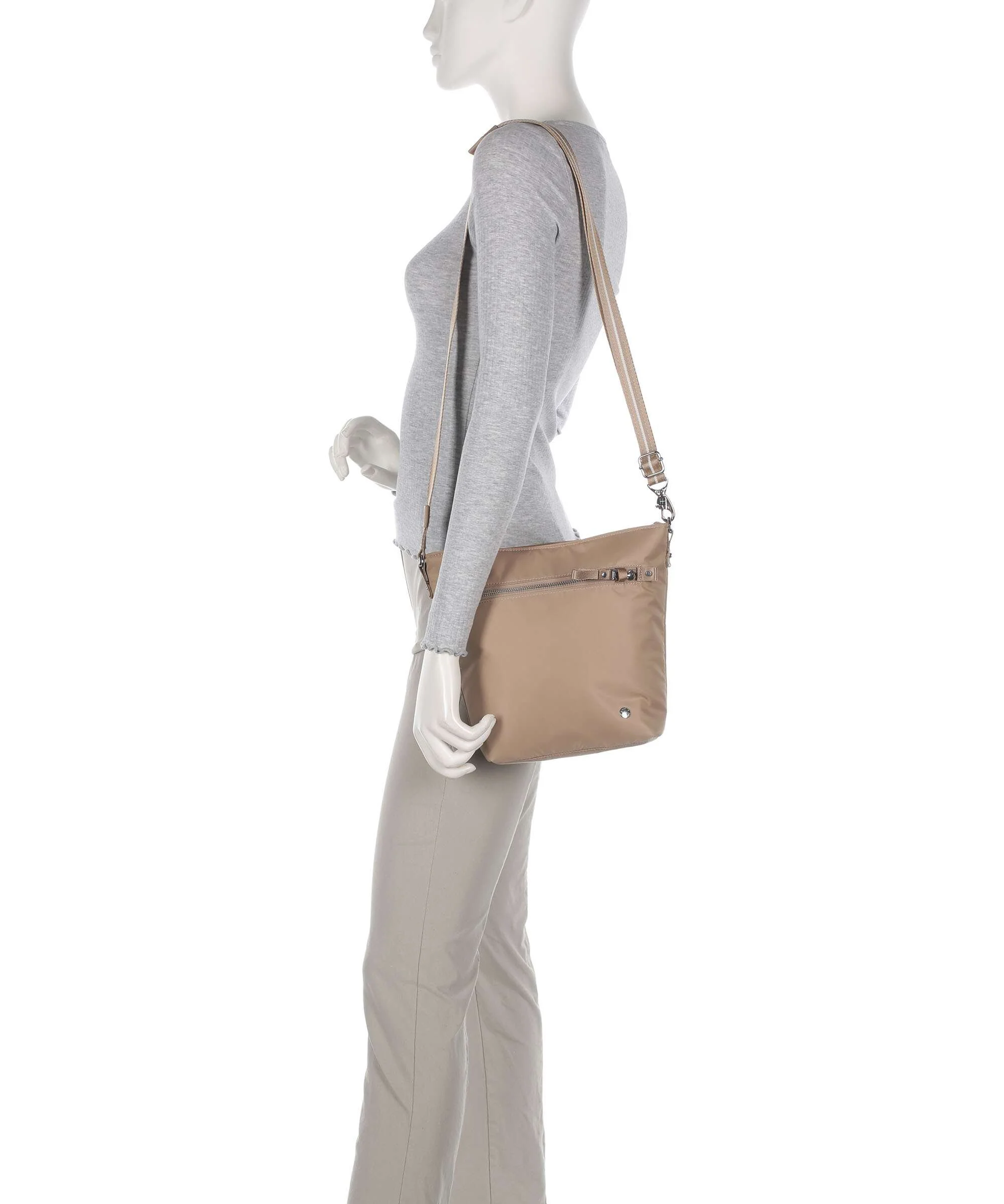 Pacsafe Shoulder bag taupe - Image 3