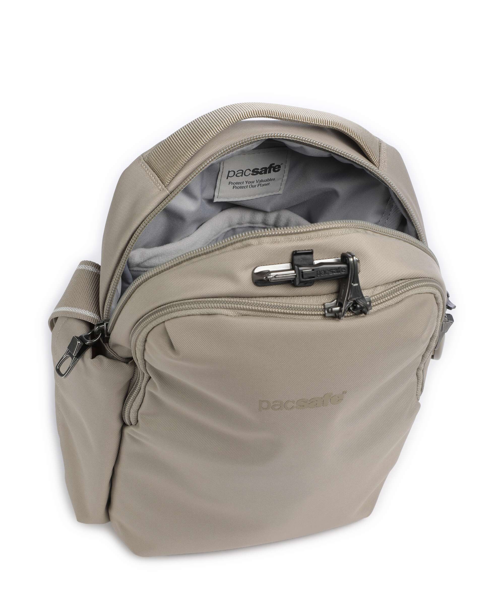 Pacsafe V Crossbody bag beige - Image 7