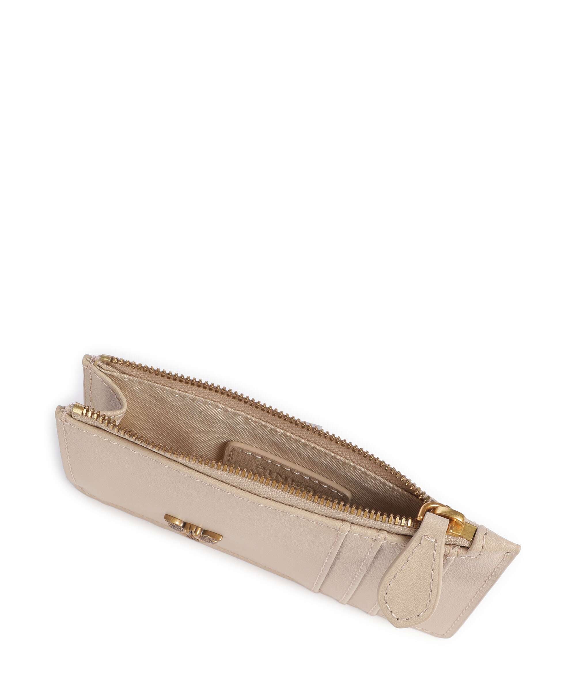 Pinko Airone Credit card holder beige/grigio fumo/antique gold - Image 4
