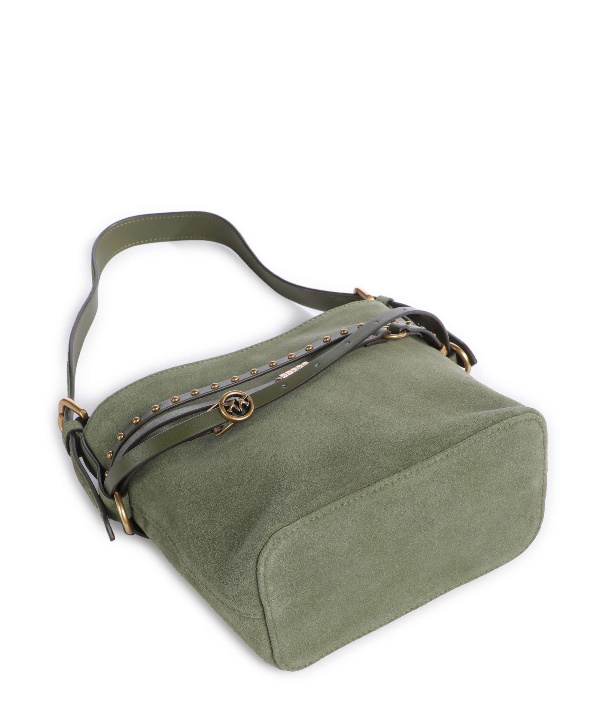 Pinko Belt Mini Bucket bag oliva capulet/antique gold - Image 5