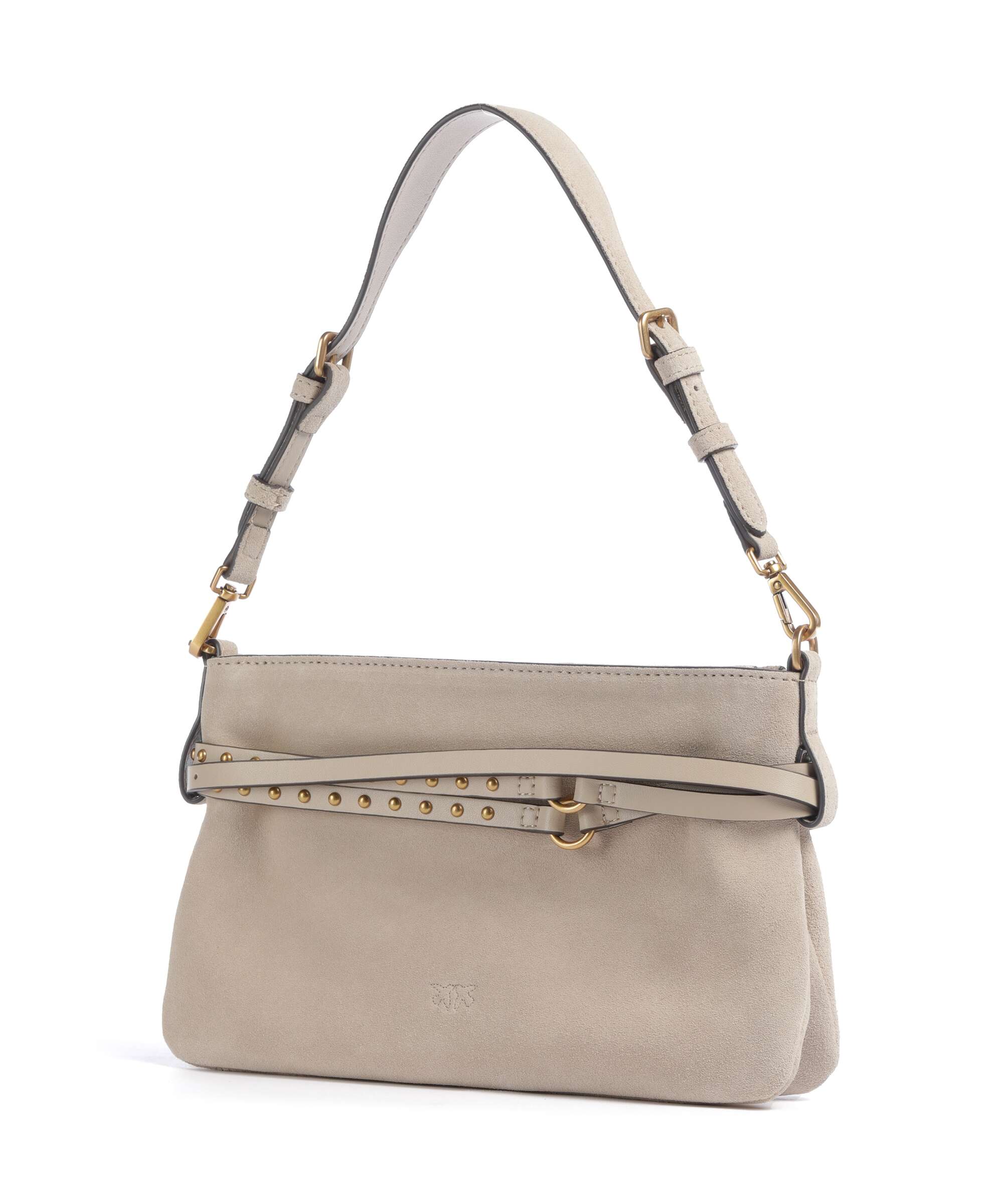 Pinko Belt Mini Shoulder bag beige/grigio fumo/antique gold - Image 2