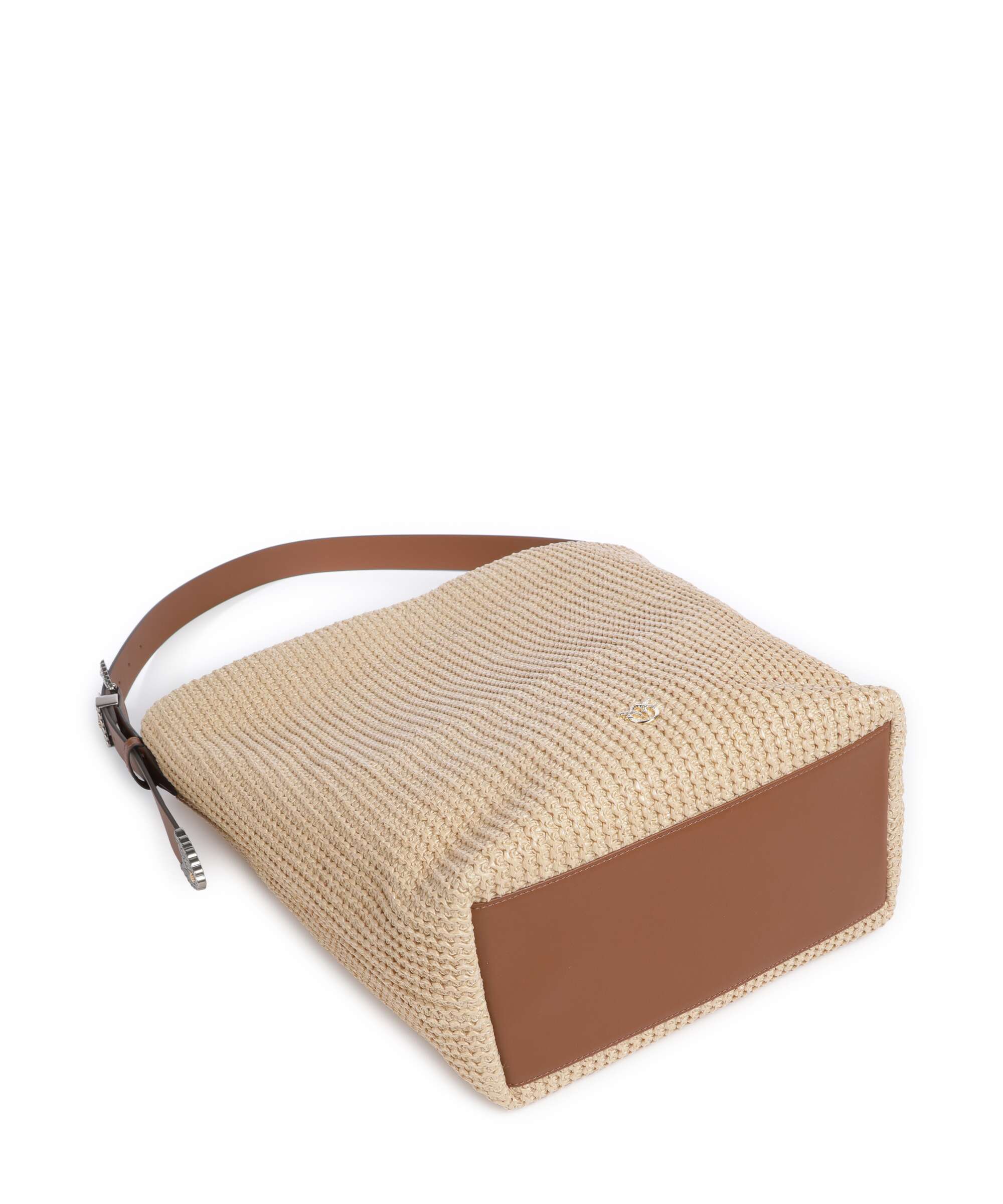 Pinko Big Hobo bag paglia/cuoio/mix gal - Image 5