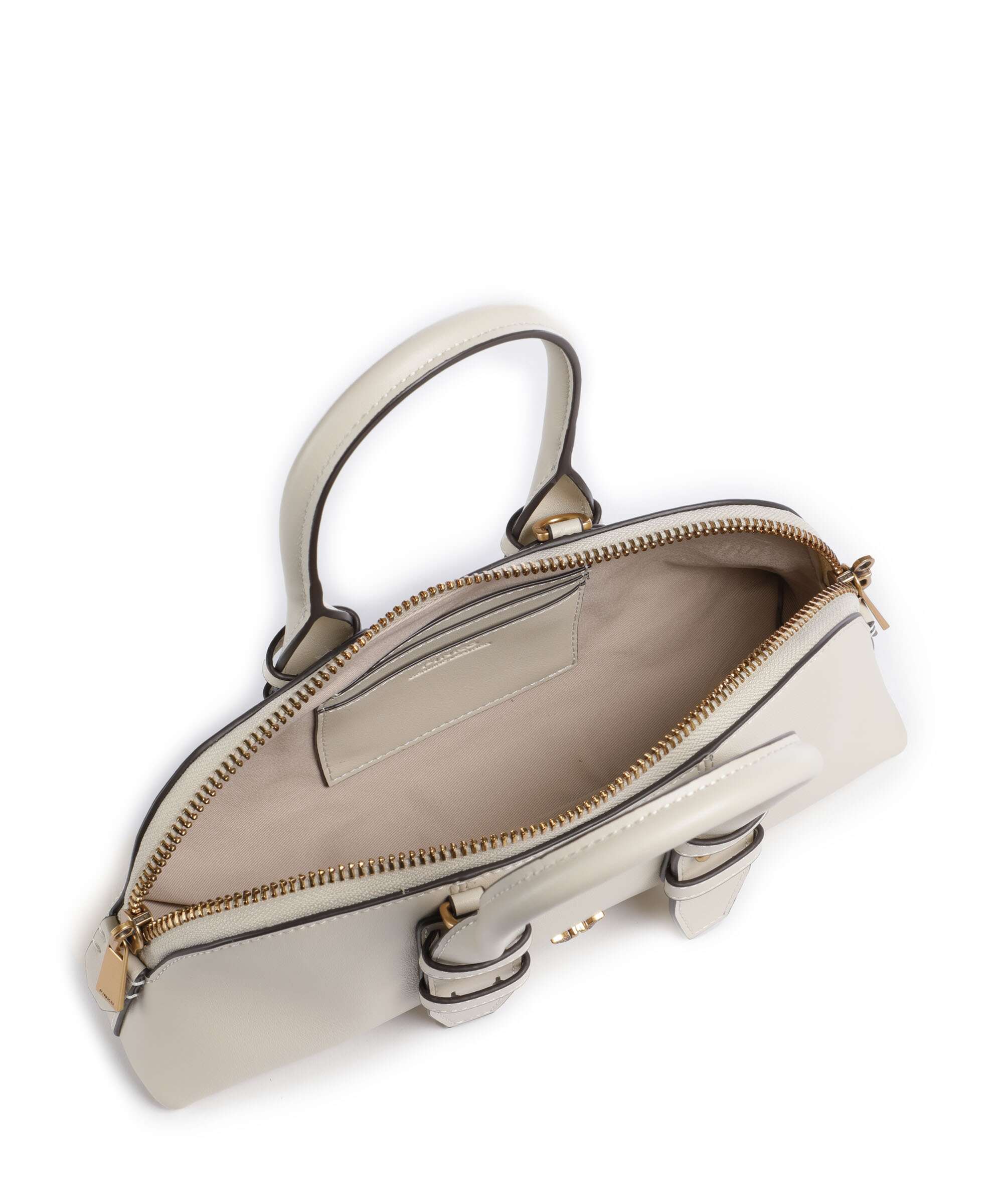 Pinko Bowling Horizontal Handbag bianco seta/antique gold - Image 6