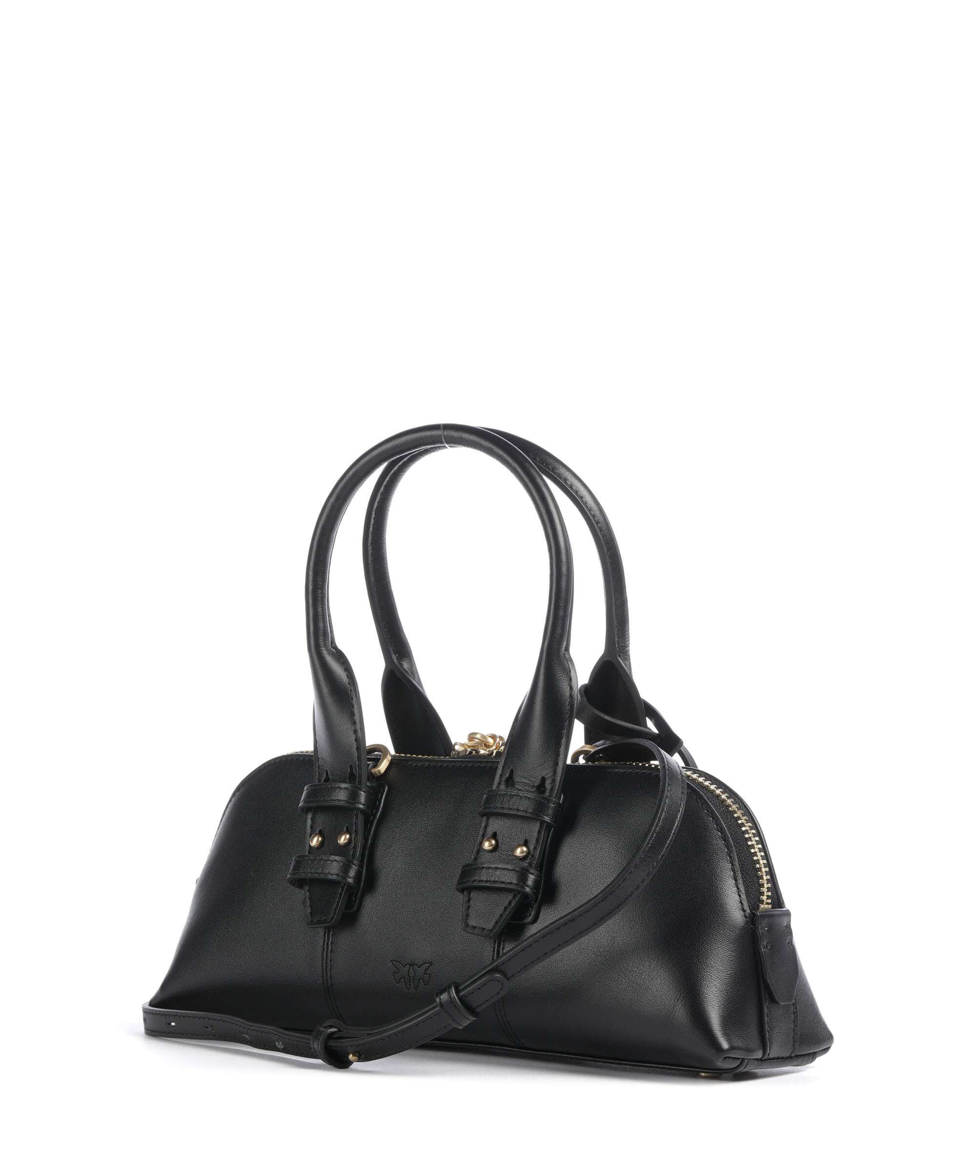 Pinko Bowling Horizontal Handbag nero limousine/matt gold - Image 2