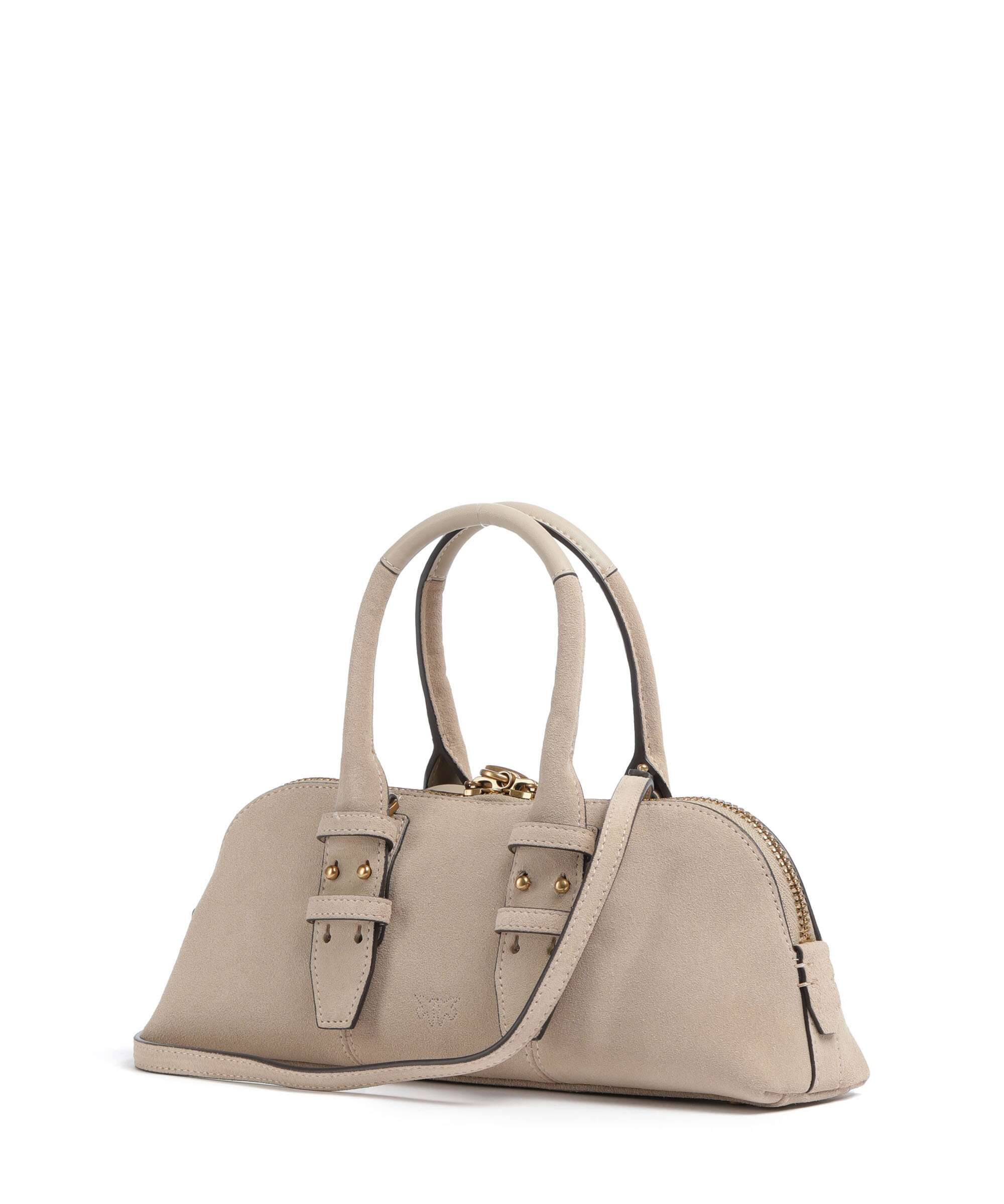 Pinko Bowling Horizontal Handbag beige/grigio fumo/antique gold - Image 2