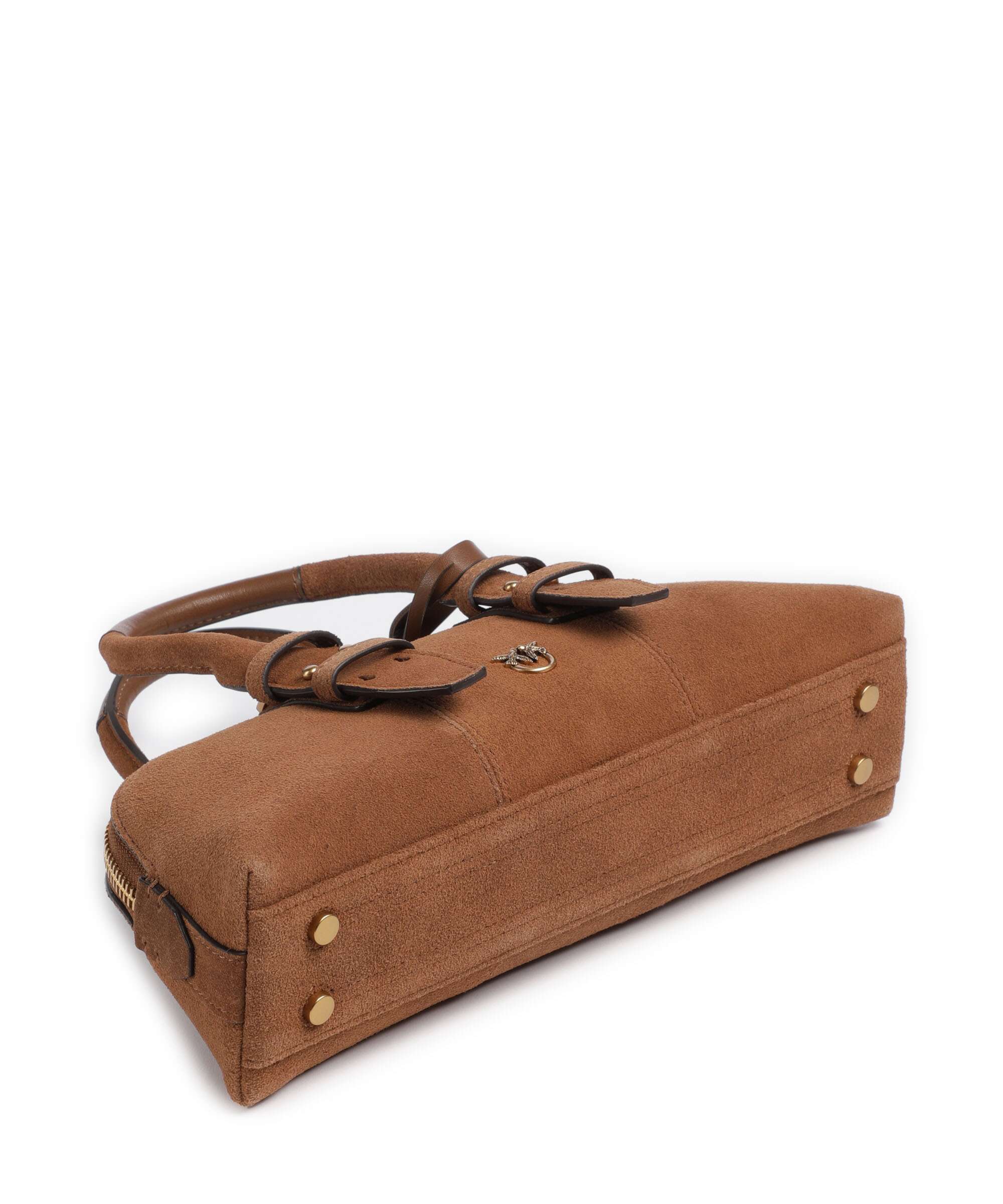 Pinko Bowling Horizontal Handbag marrone/leone/antique gold - Image 5