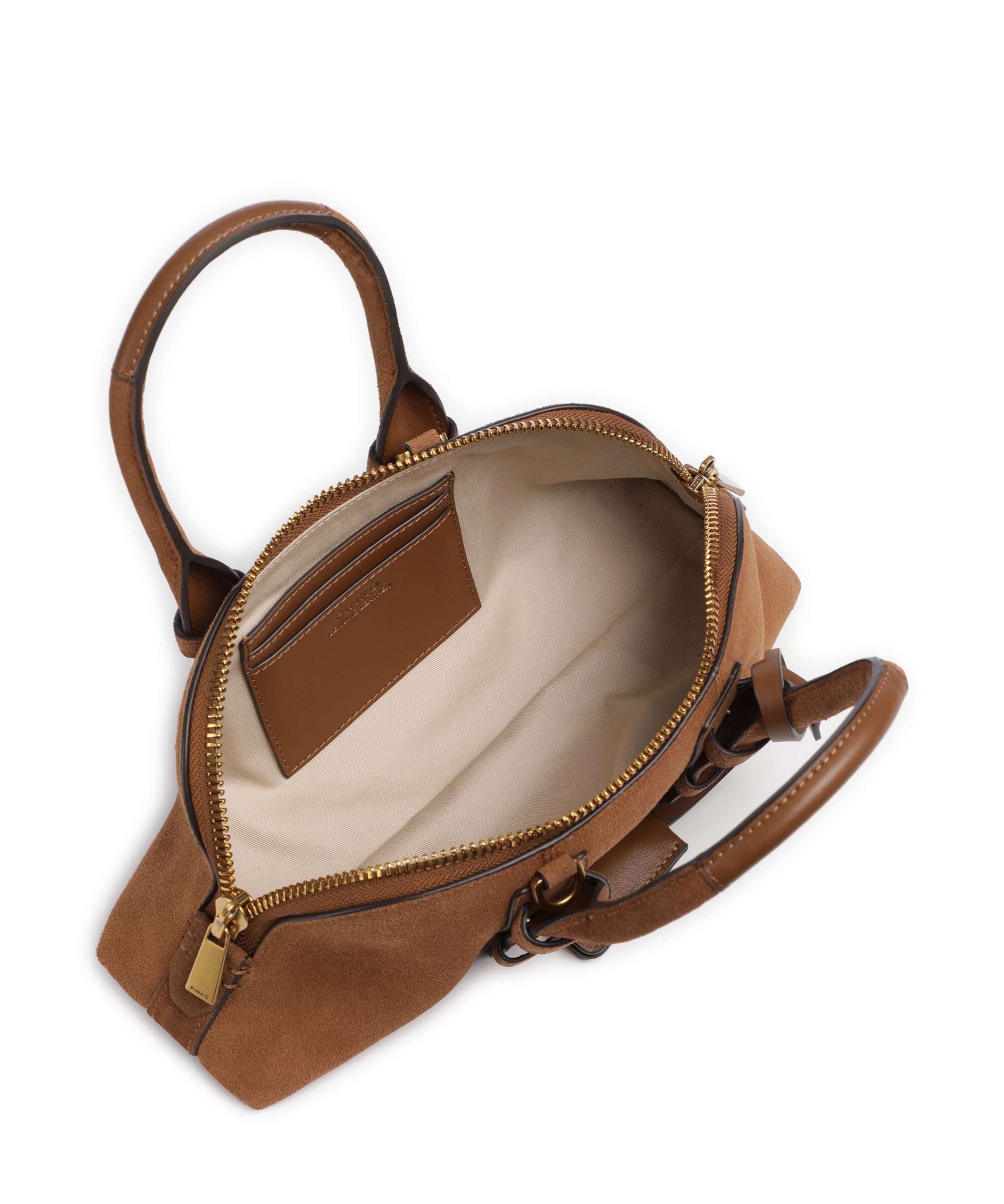 Pinko Bowling Horizontal Handbag marrone/leone/antique gold - Image 6