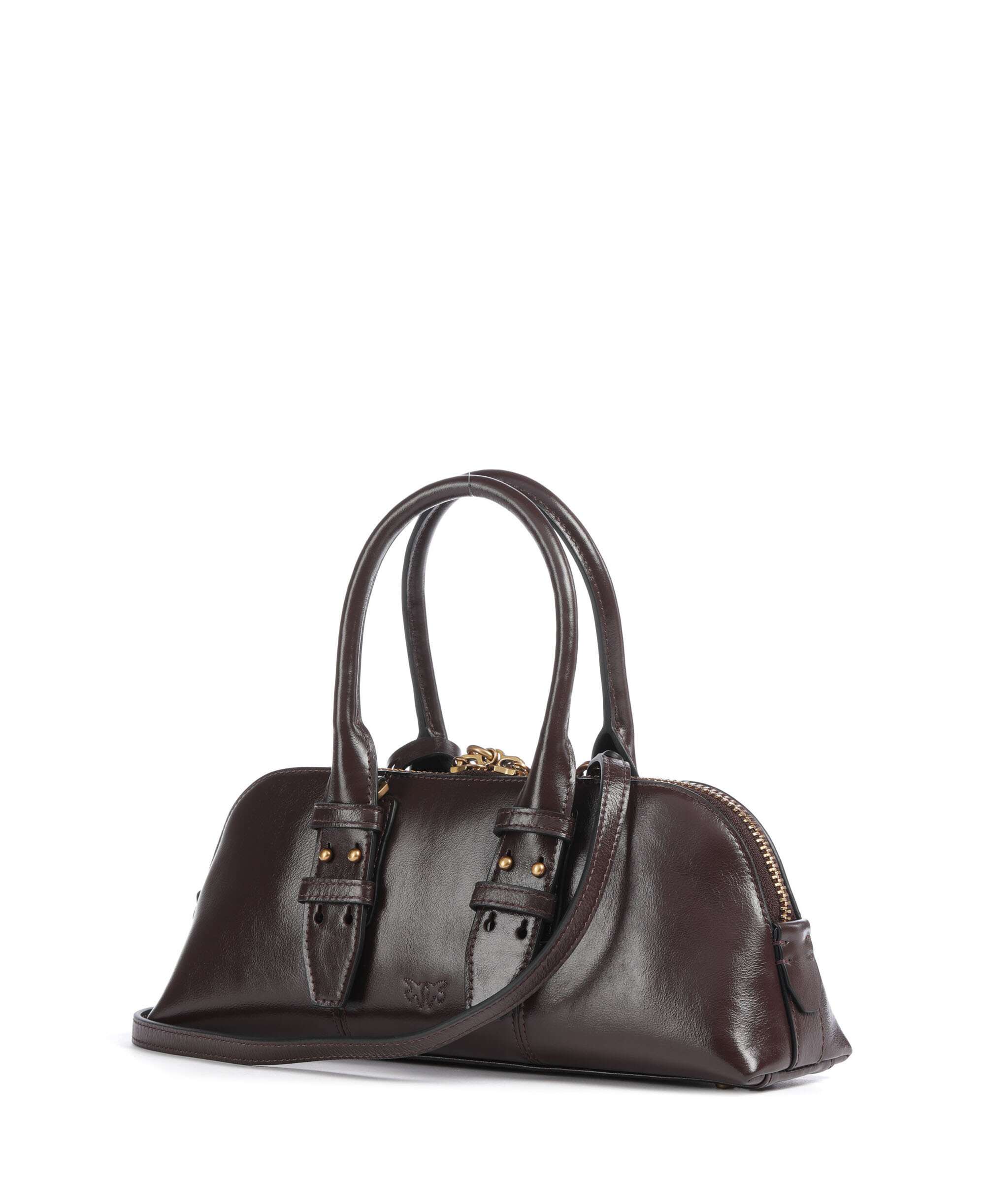 Pinko Bowling Horizontal Handbag rosso mogano/antique gold - Image 2