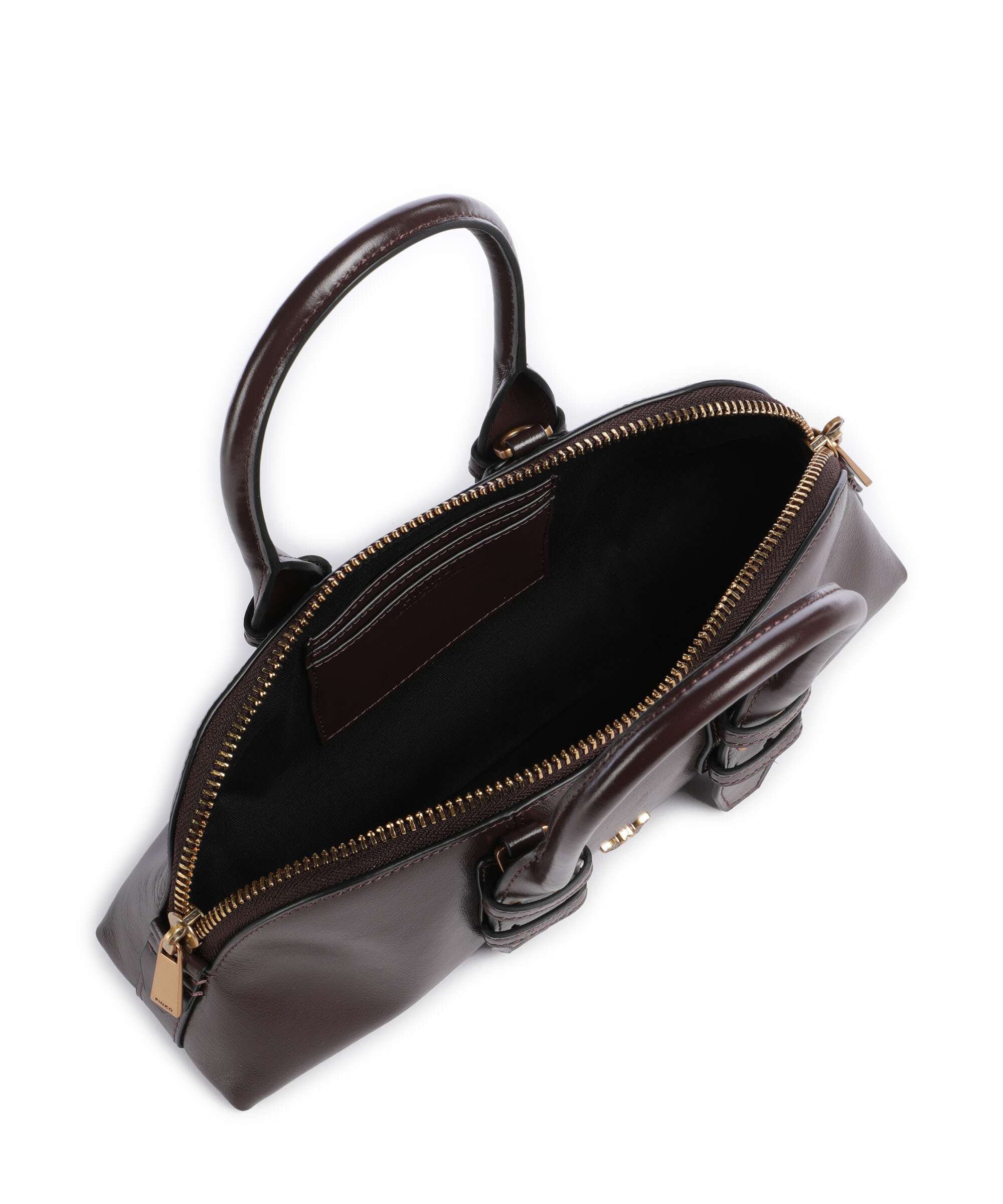 Pinko Bowling Horizontal Handbag rosso mogano/antique gold - Image 6