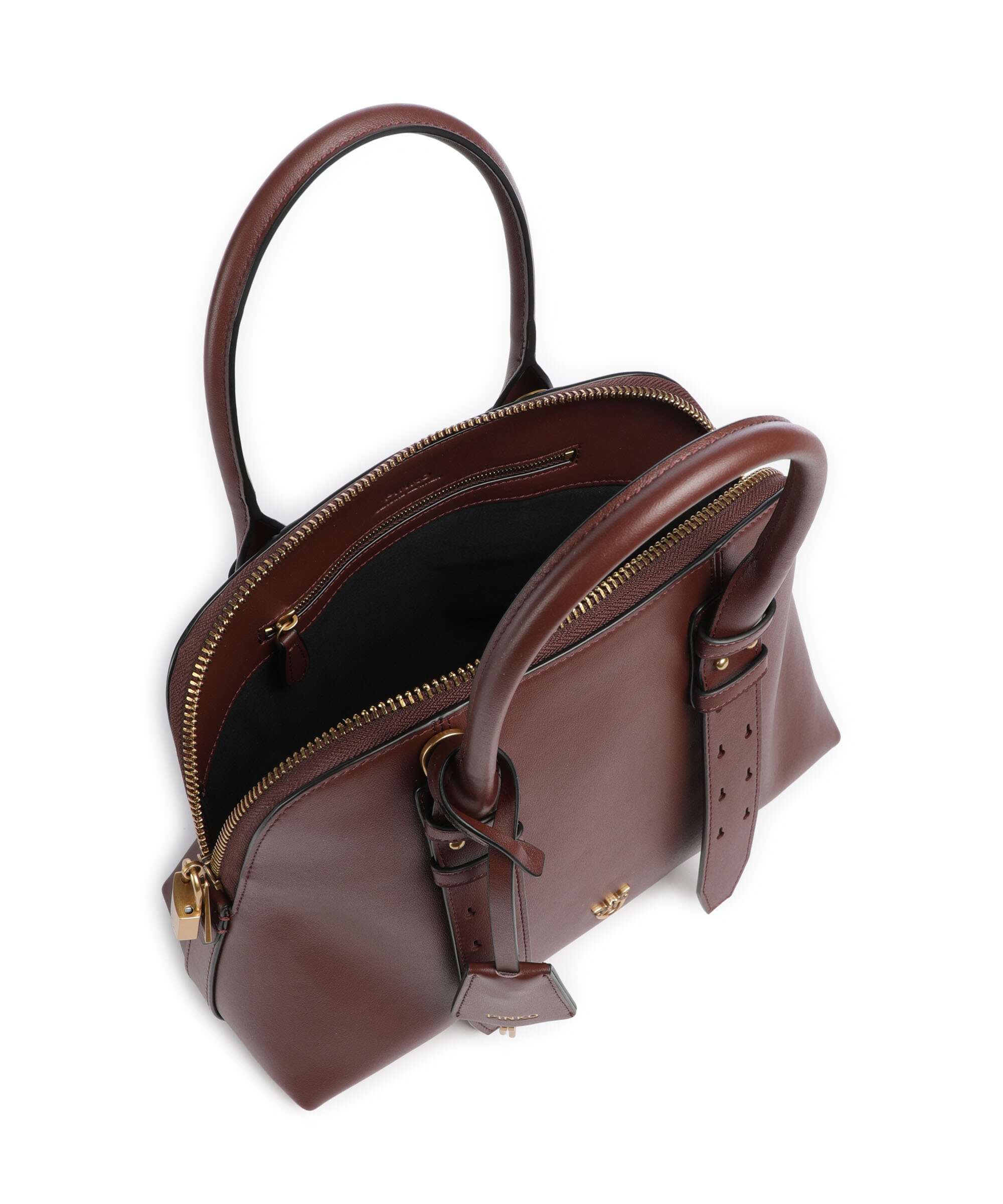 Pinko Bowling Medium Handbag burgundy wine/antique gold - Image 6