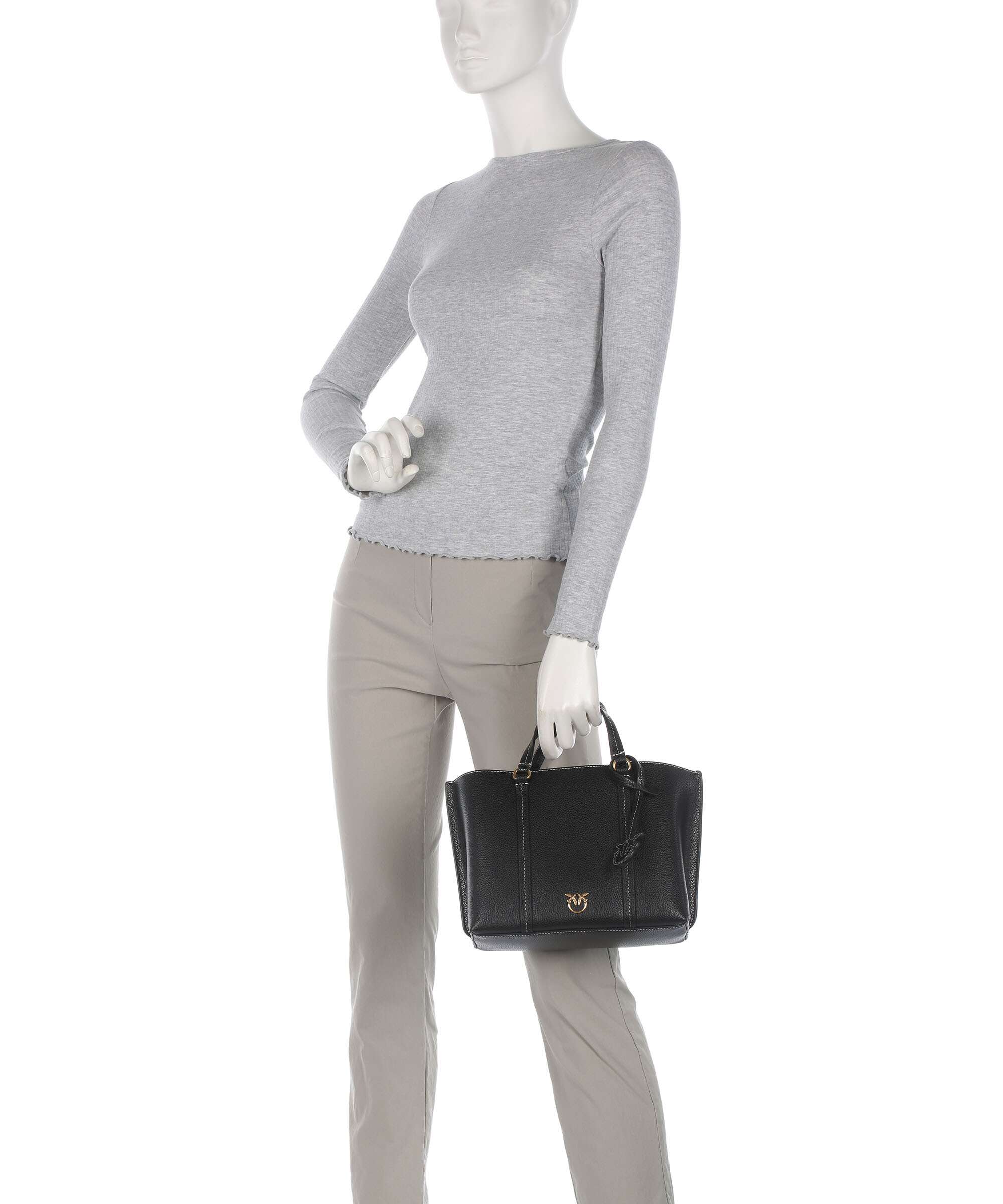 Pinko Carrie Classic Handbag nero/antique gold - Image 3