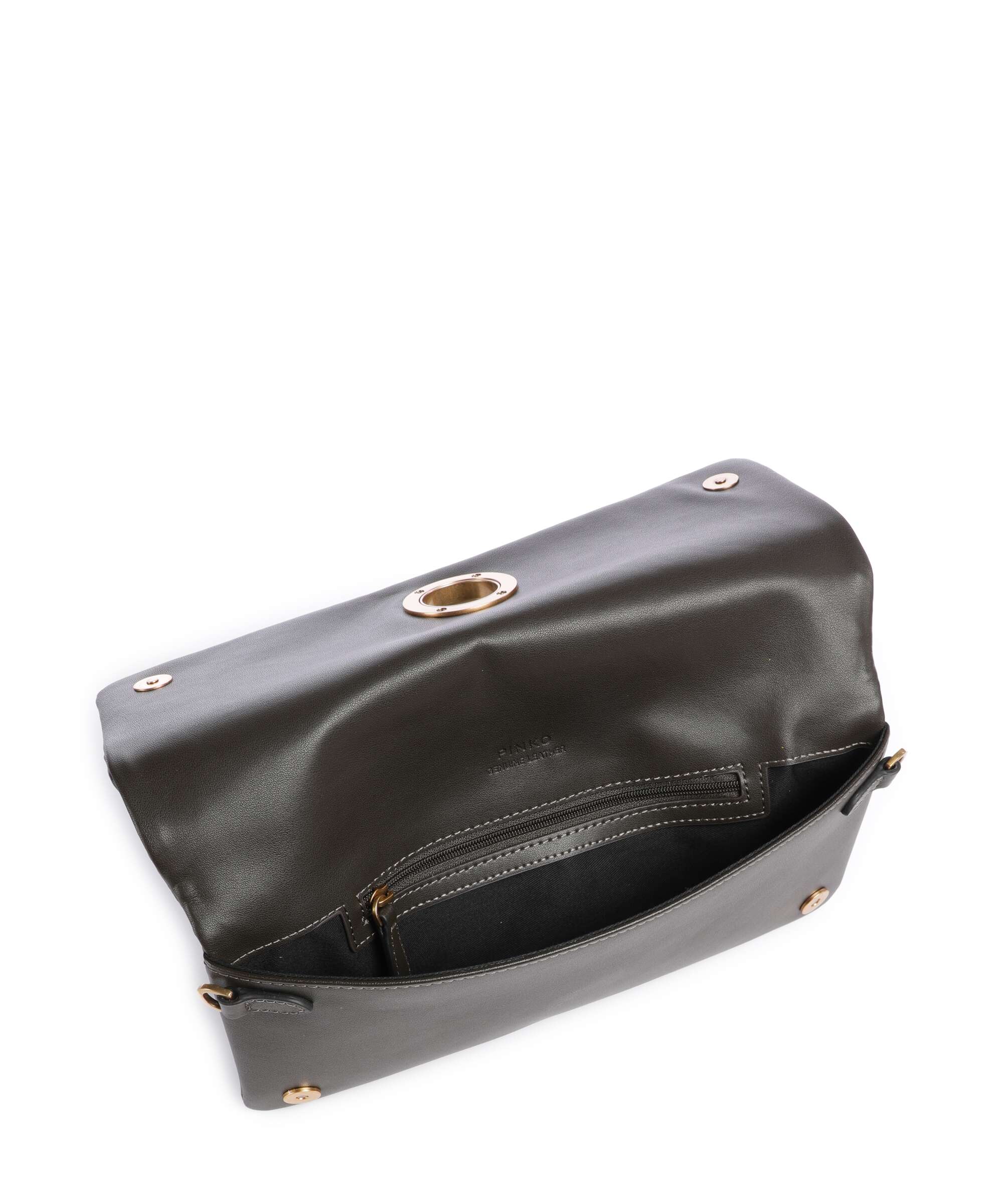 Pinko Click Soft Classic Crossbody bag verde fango/antique gold - Image 5